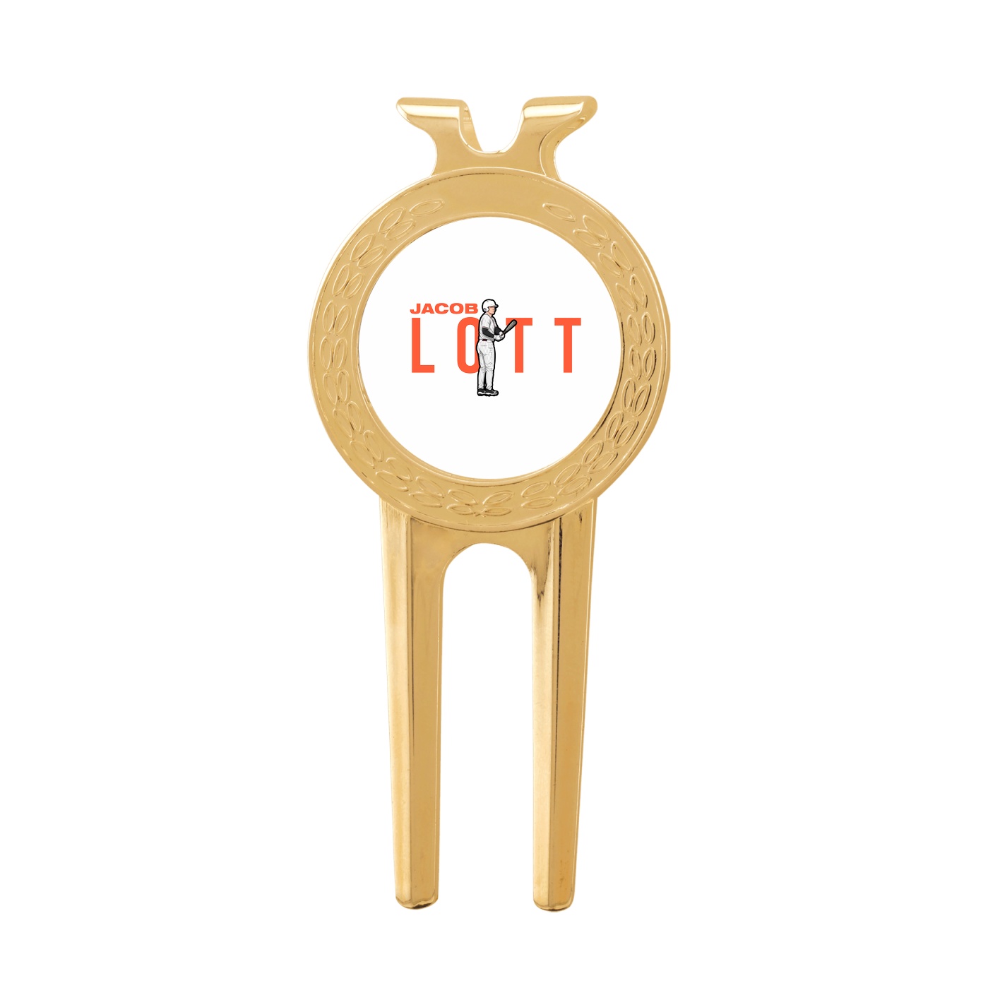 Divot Tool with Ball Marker — Player Name in Classic