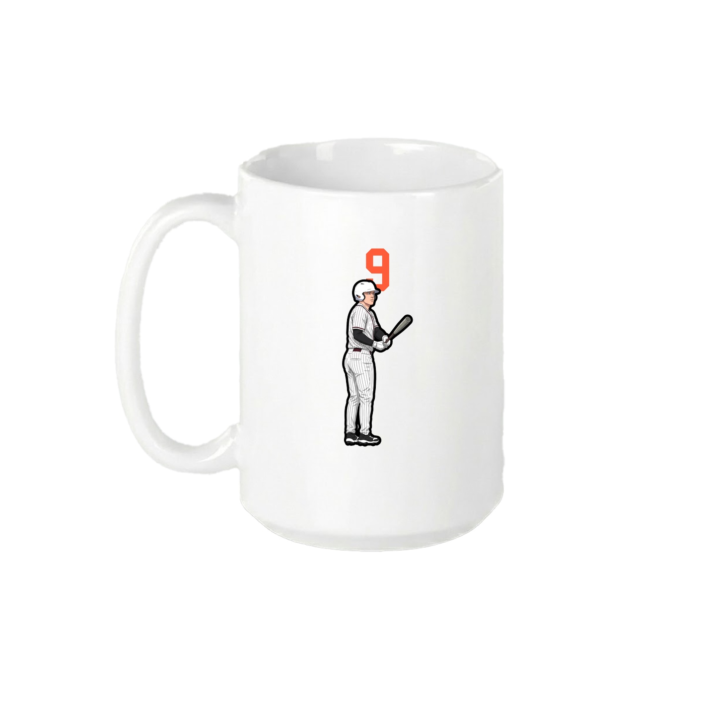 15oz Coffee Mug — Number Top in White