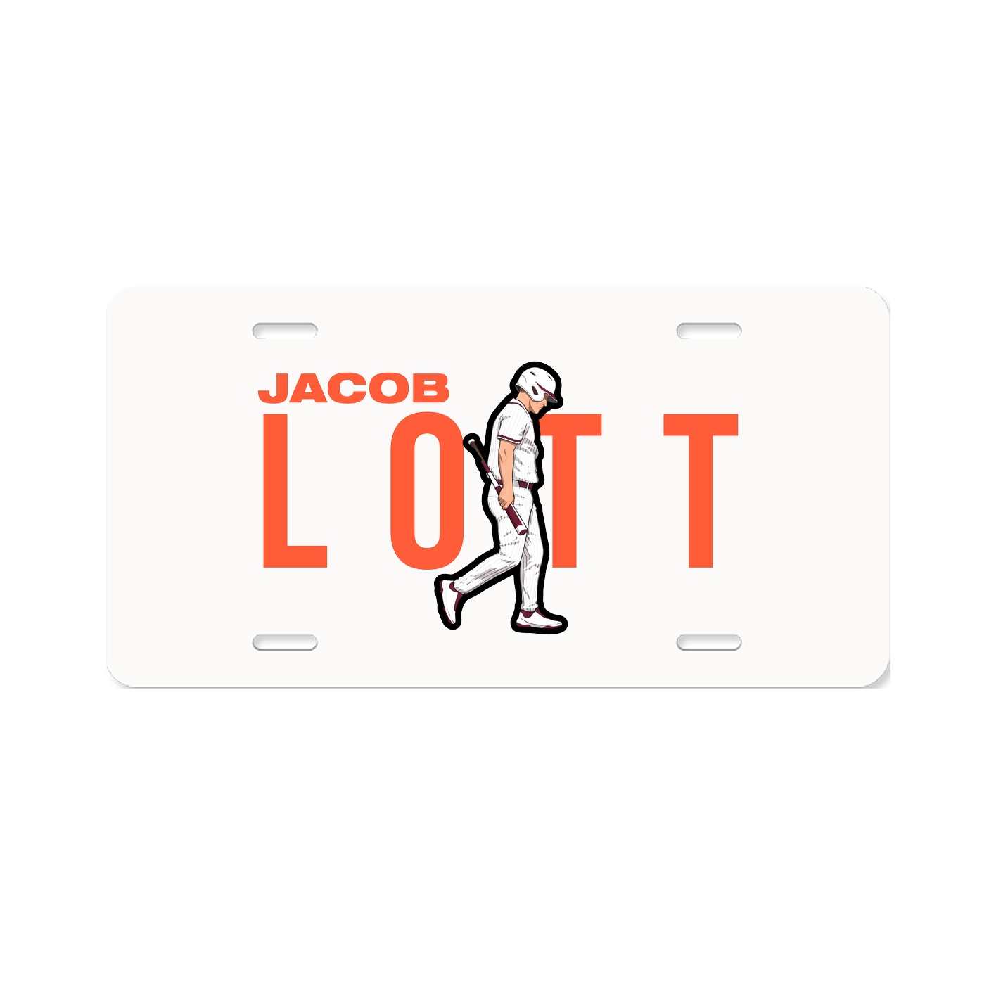 License Plate — Player Name in Classic