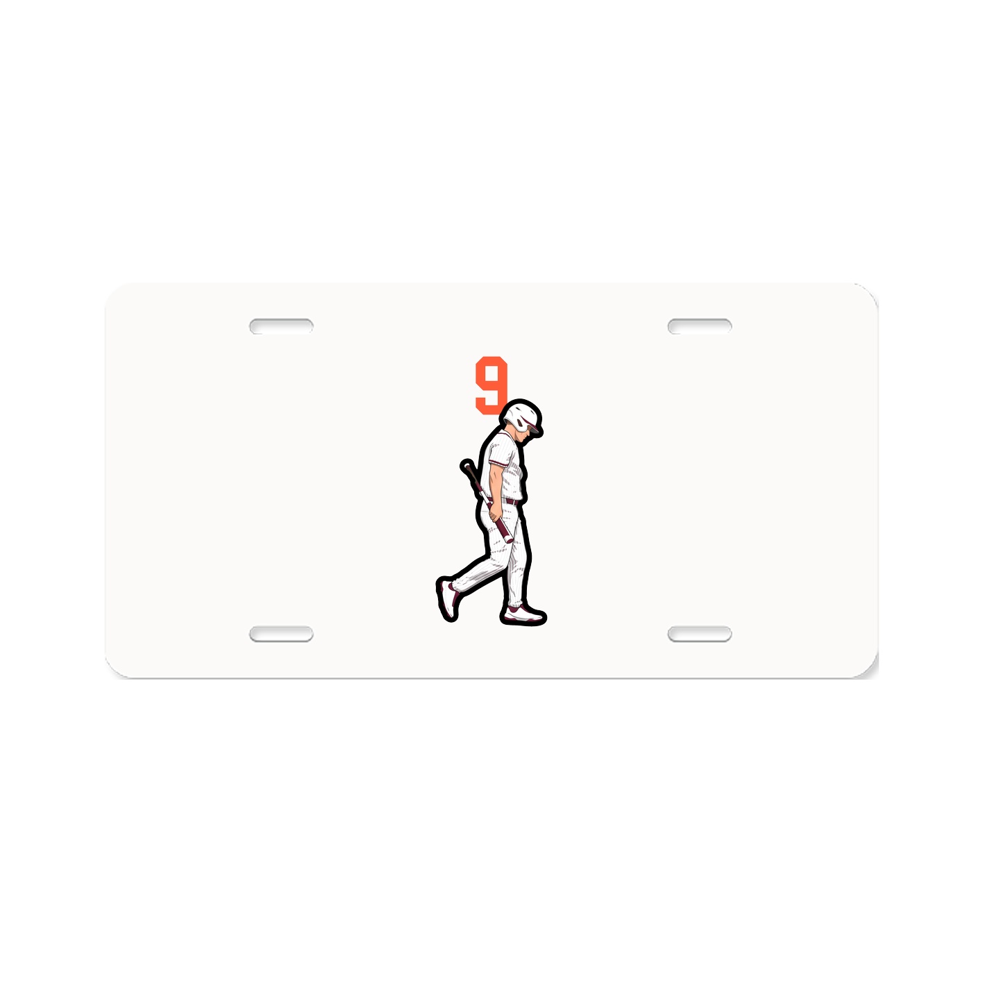 License Plate — Number Top in Classic