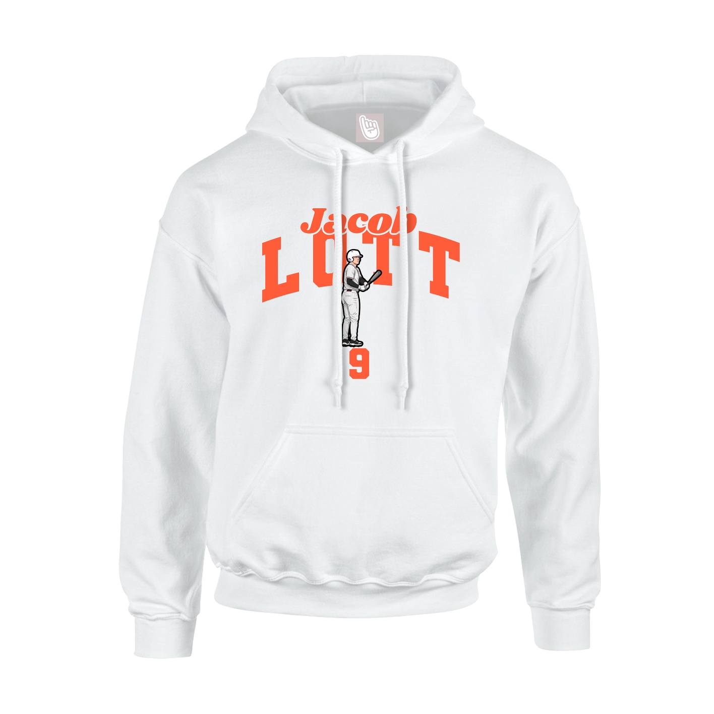 Hoodie — Signature Arch in White