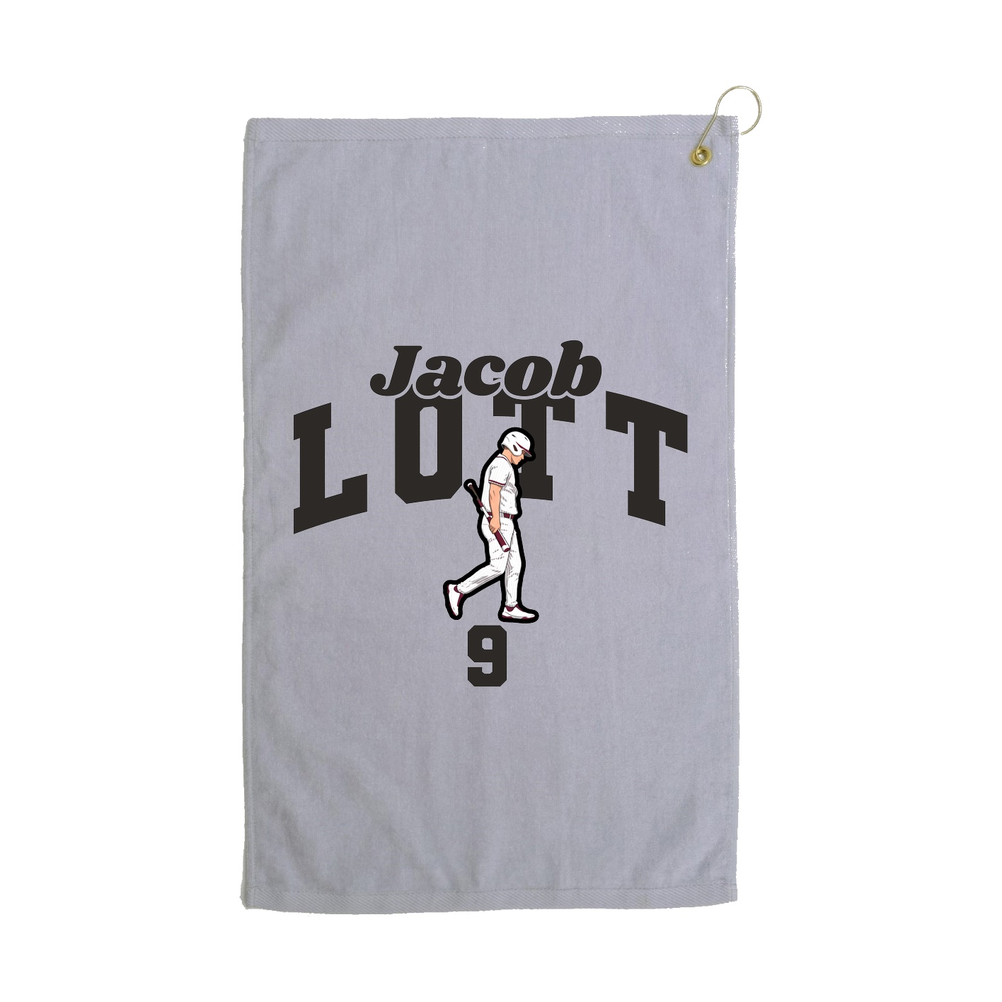 Golf Towel — Signature Arch in Grey