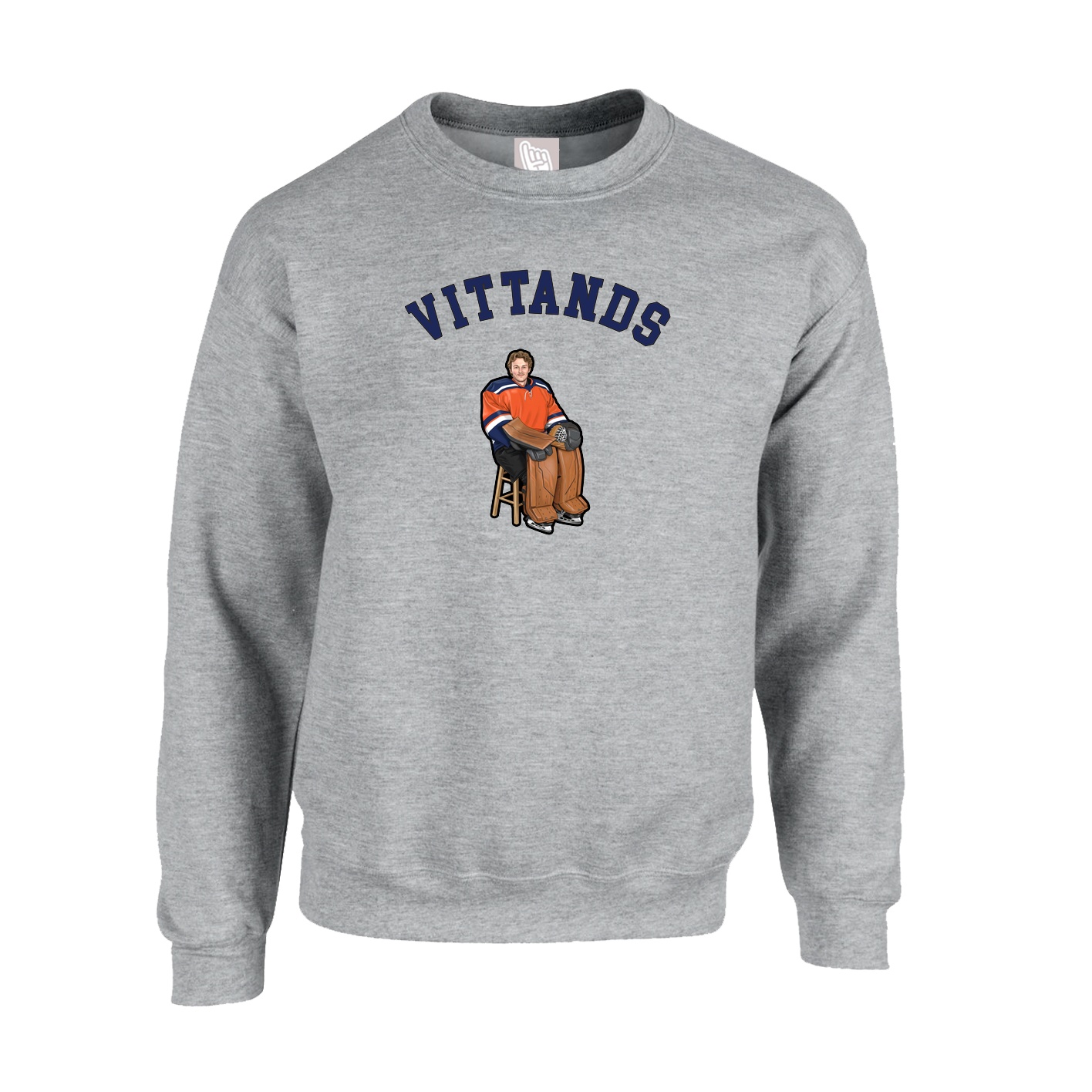 Fleece Crew — Shirsey Arch in Grey
