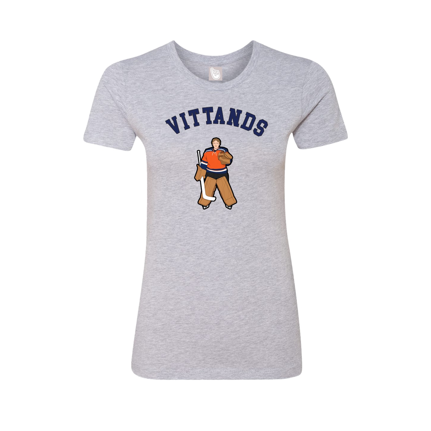Fitted Women's Tee — Shirsey Arch in Grey