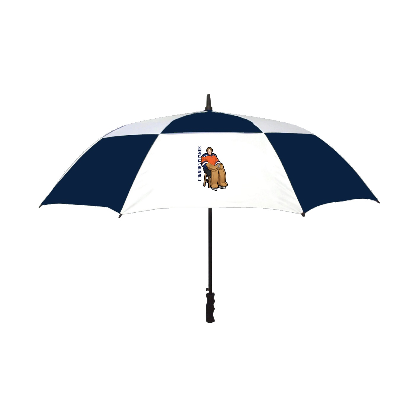 Golf Umbrella — Name Vertical in Navy