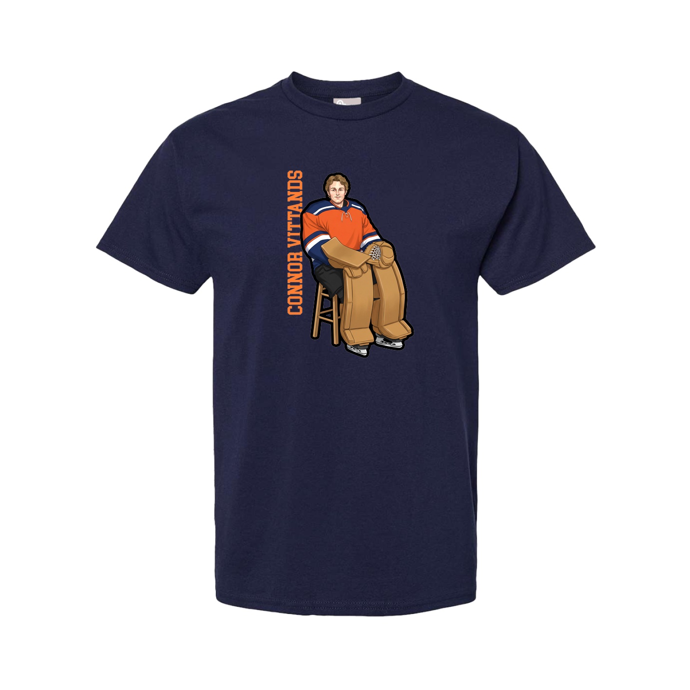 Youth Tee — Name Vertical in Navy