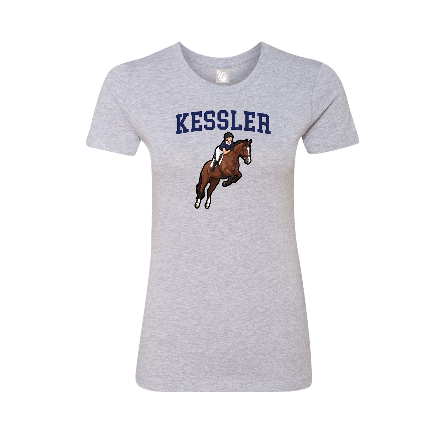 Fitted Women's Tee — Shirsey in Grey
