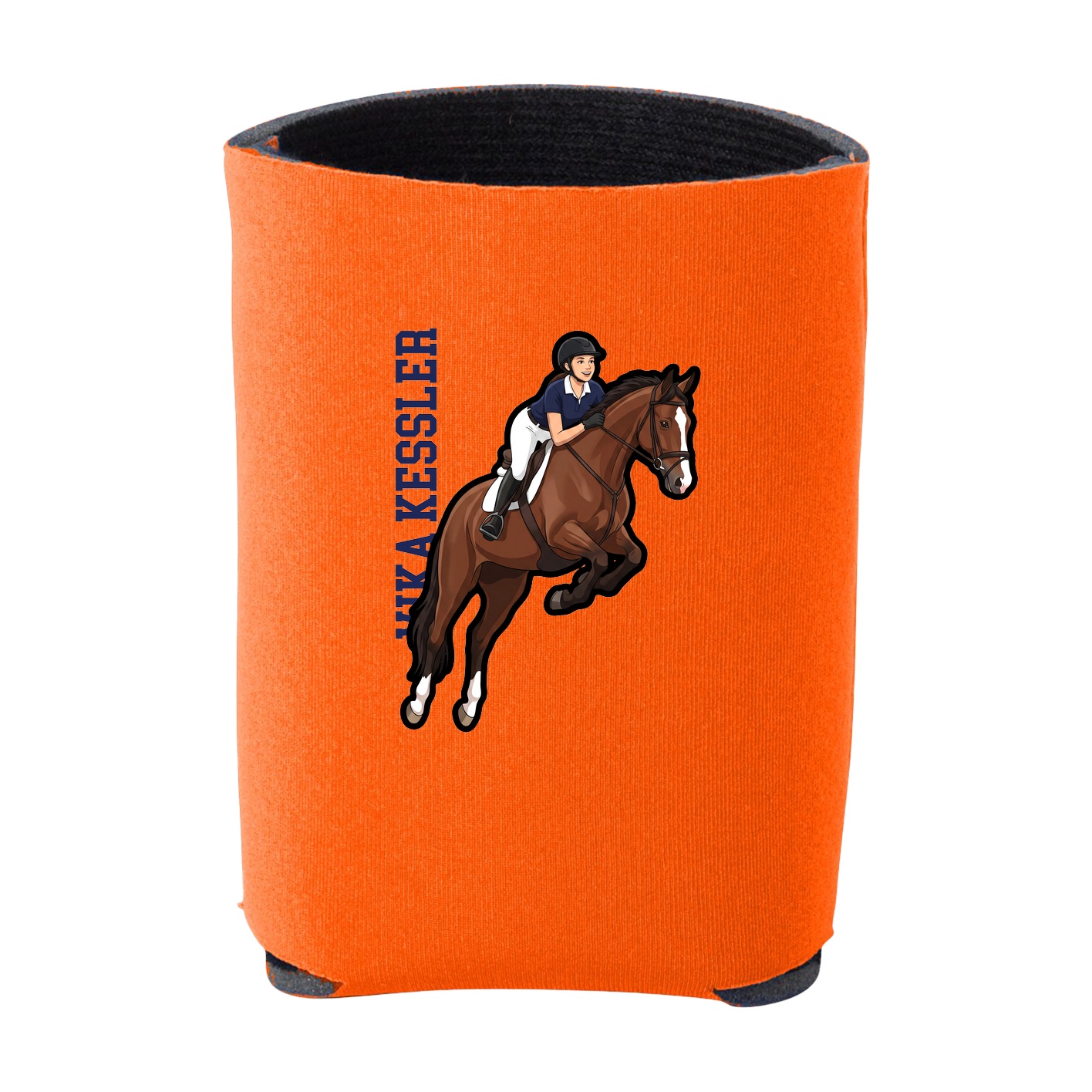 Can Holder — Name Vertical in Orange