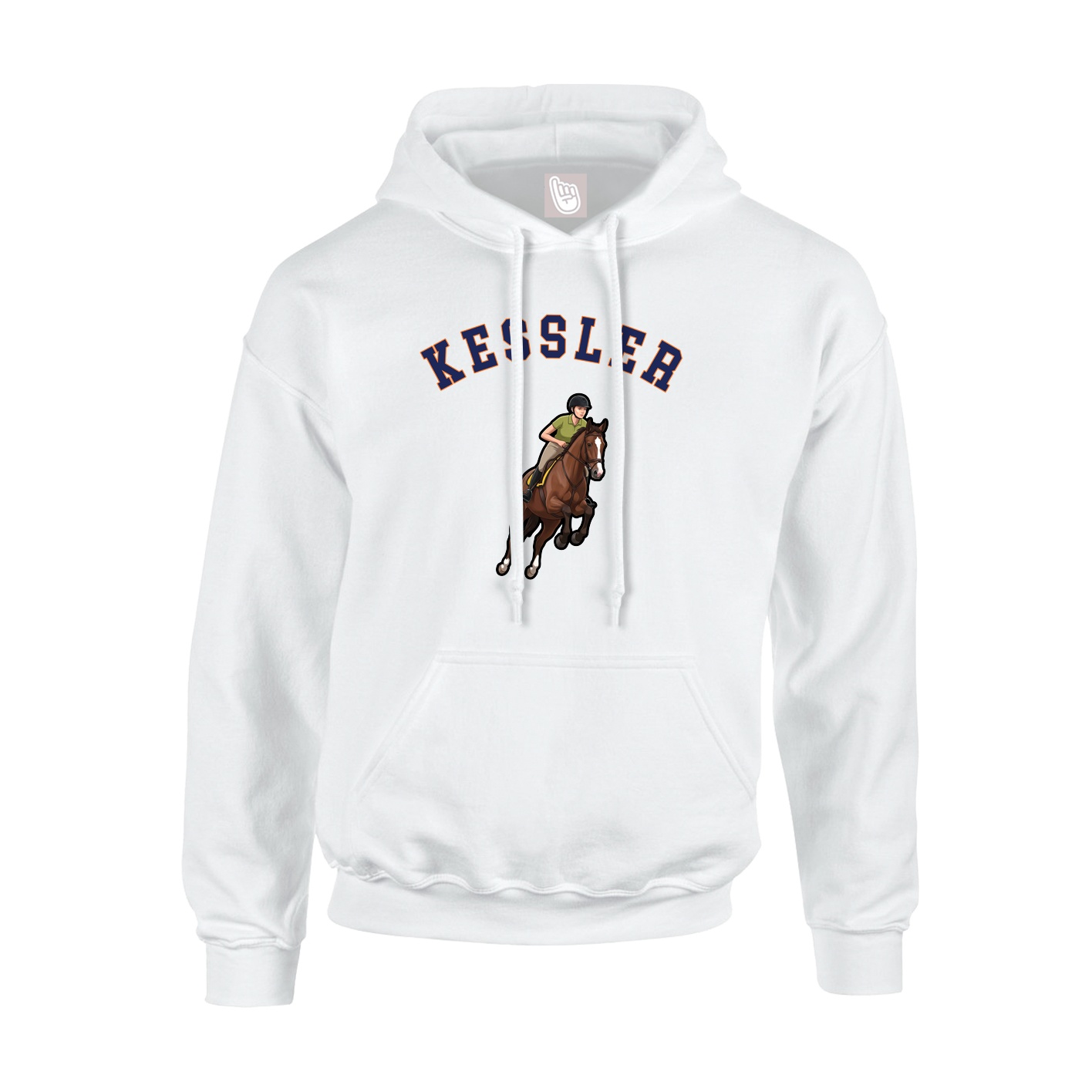 Youth Hoodie — Shirsey Arch in White
