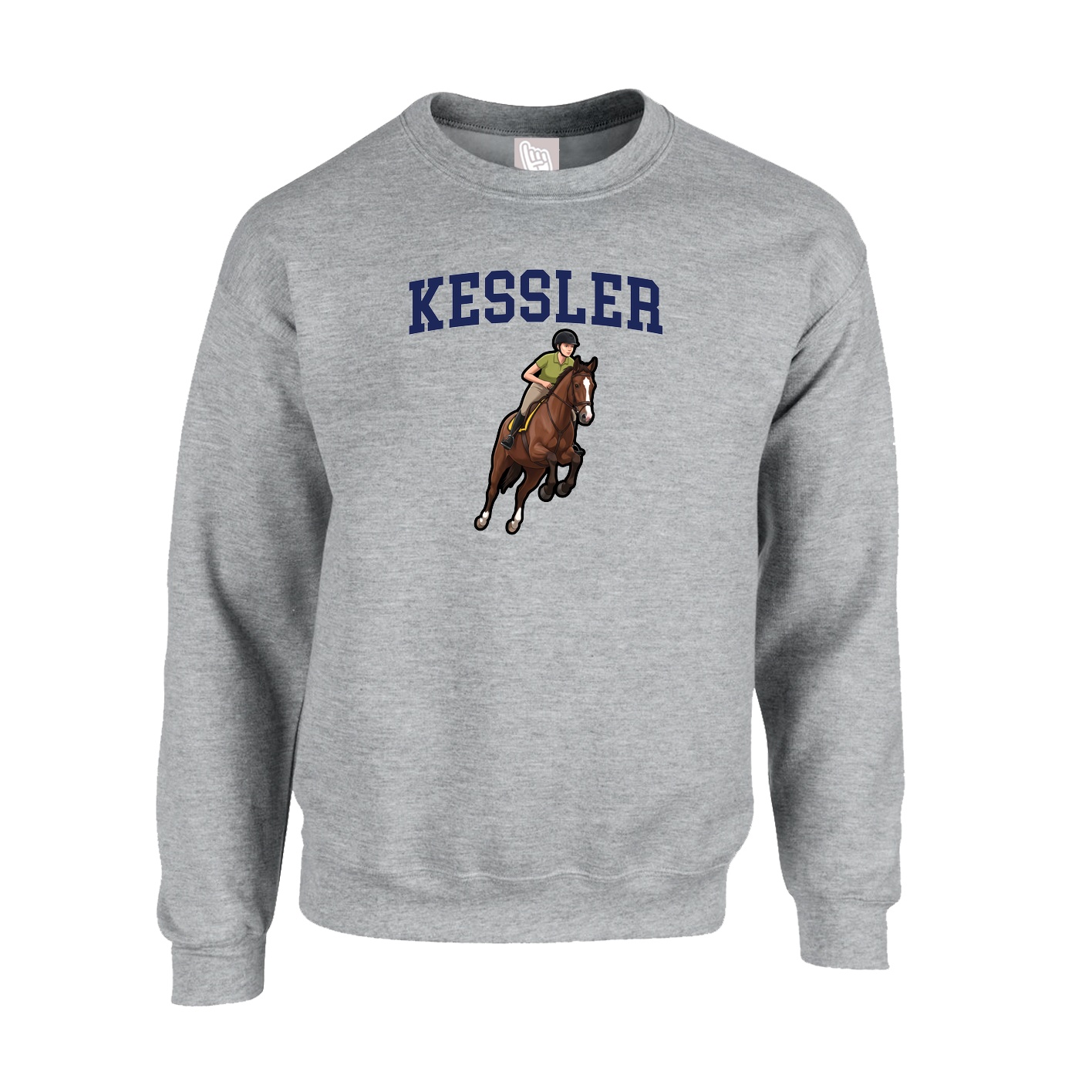Fleece Crew — Shirsey in Grey