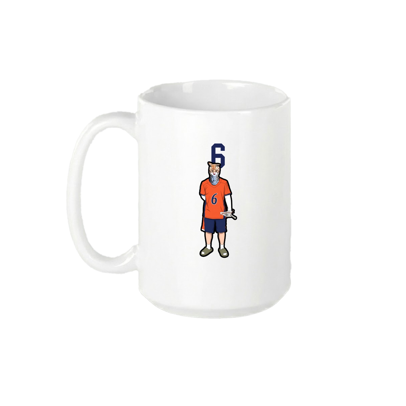 15oz Coffee Mug — Number Top in White