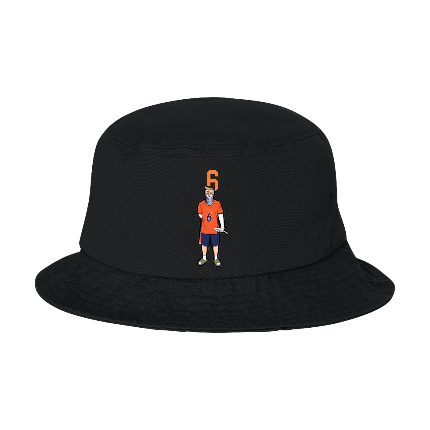Bucket Cap — Number Top in Black