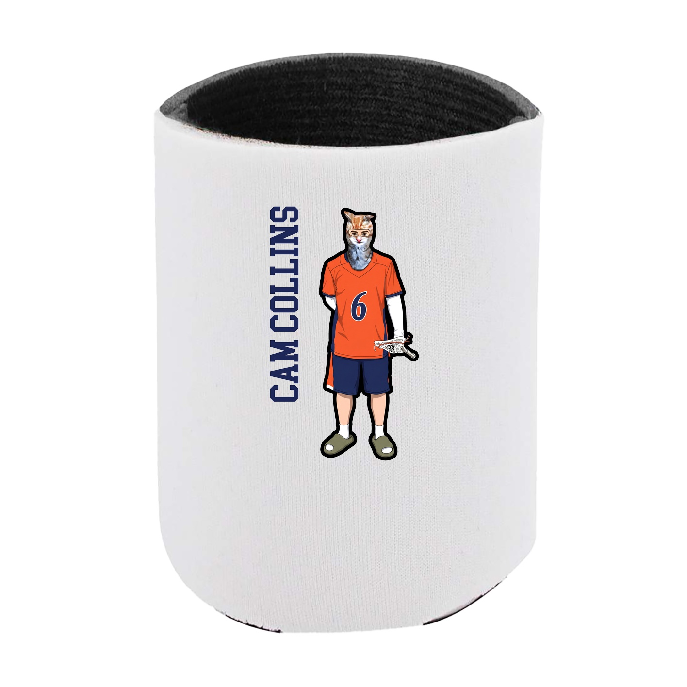 Can Holder — Name Vertical in White