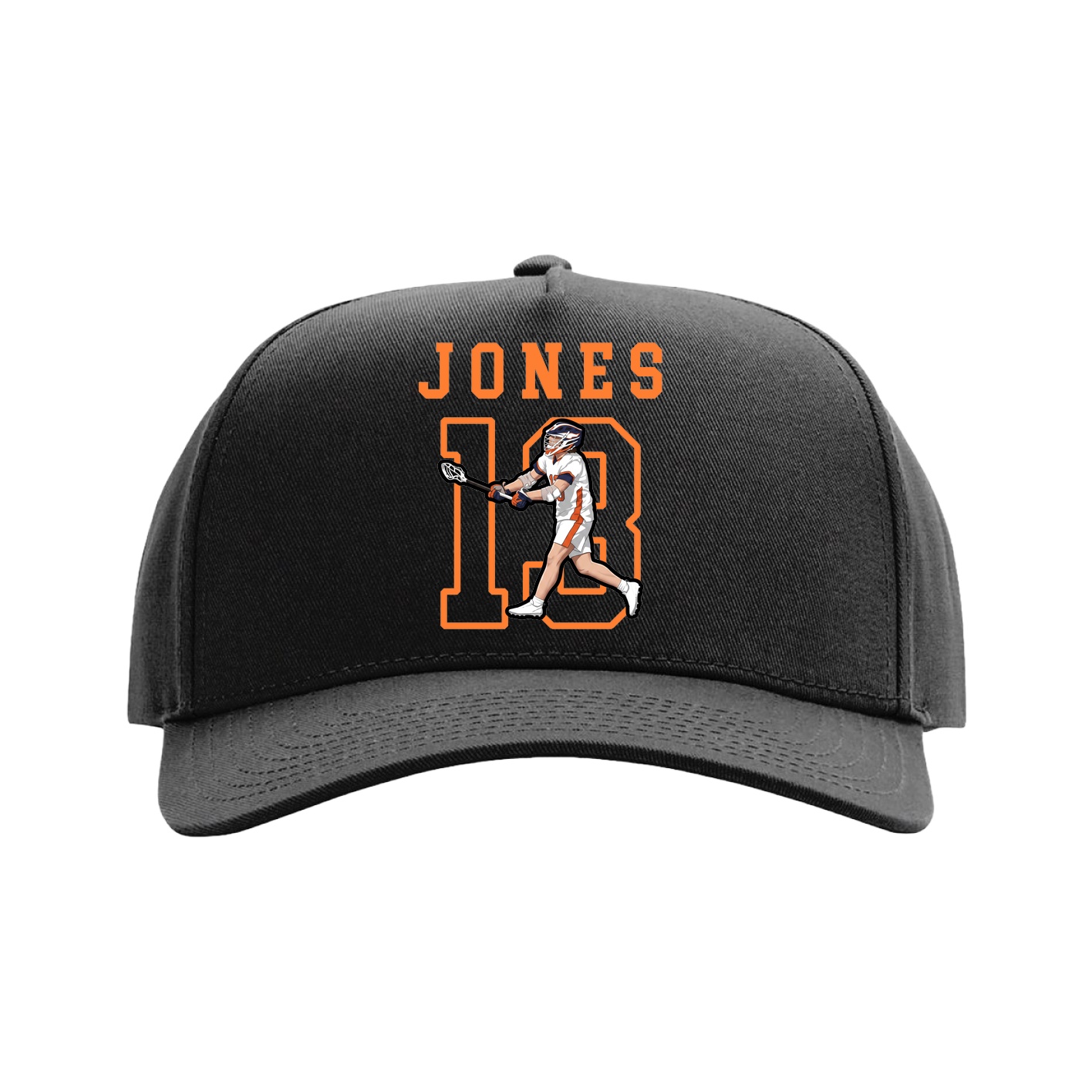 Full Fabric Five-Panel Champ Cap — Shirsey in Black