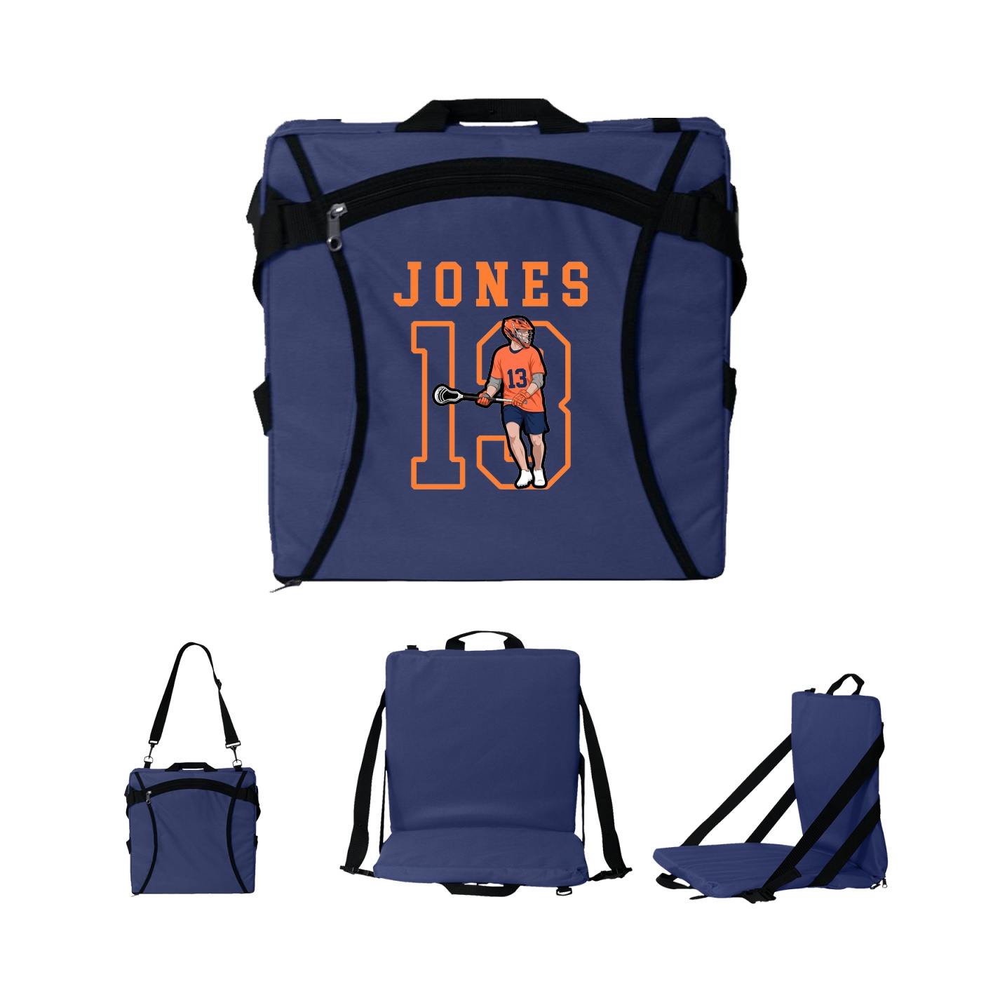 Folding Stadium Seat — Shirsey in Navy