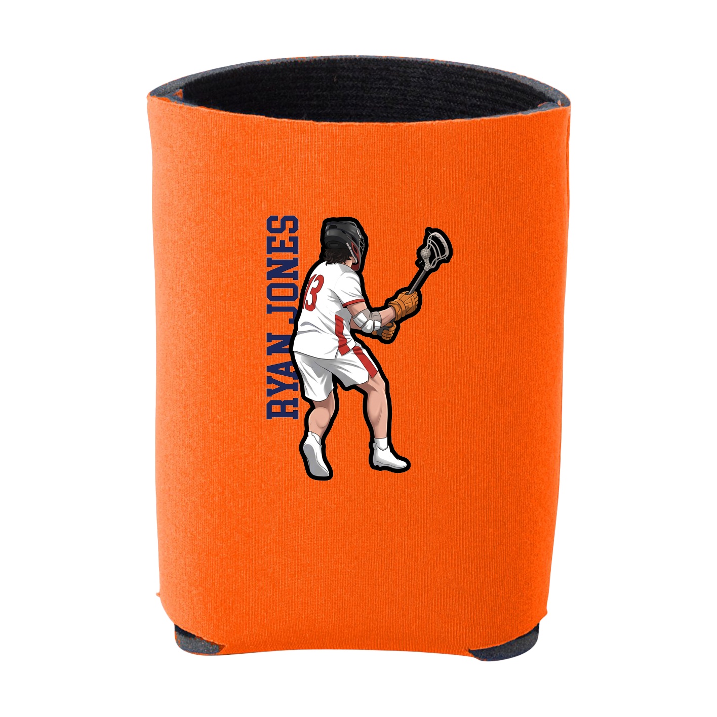 Can Holder — Name Vertical in Orange