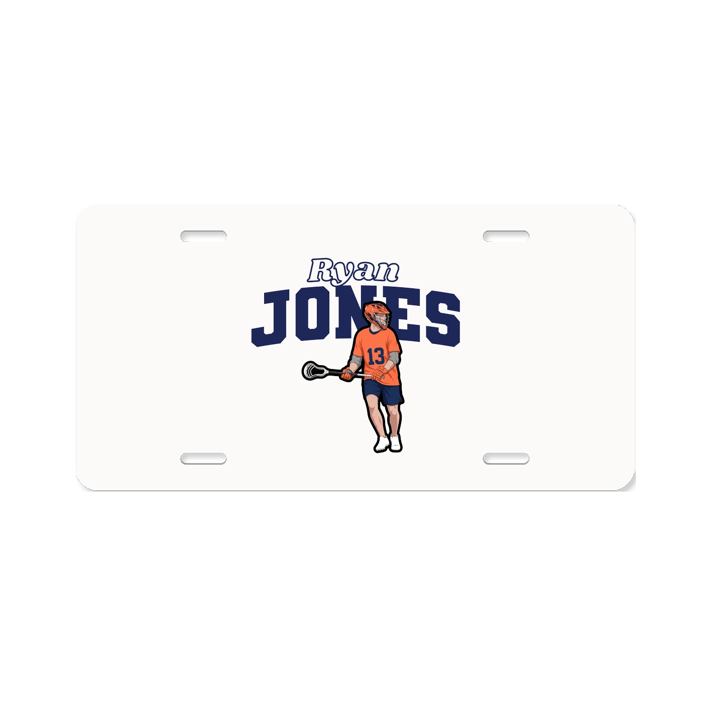 License Plate — Name Arch in Classic