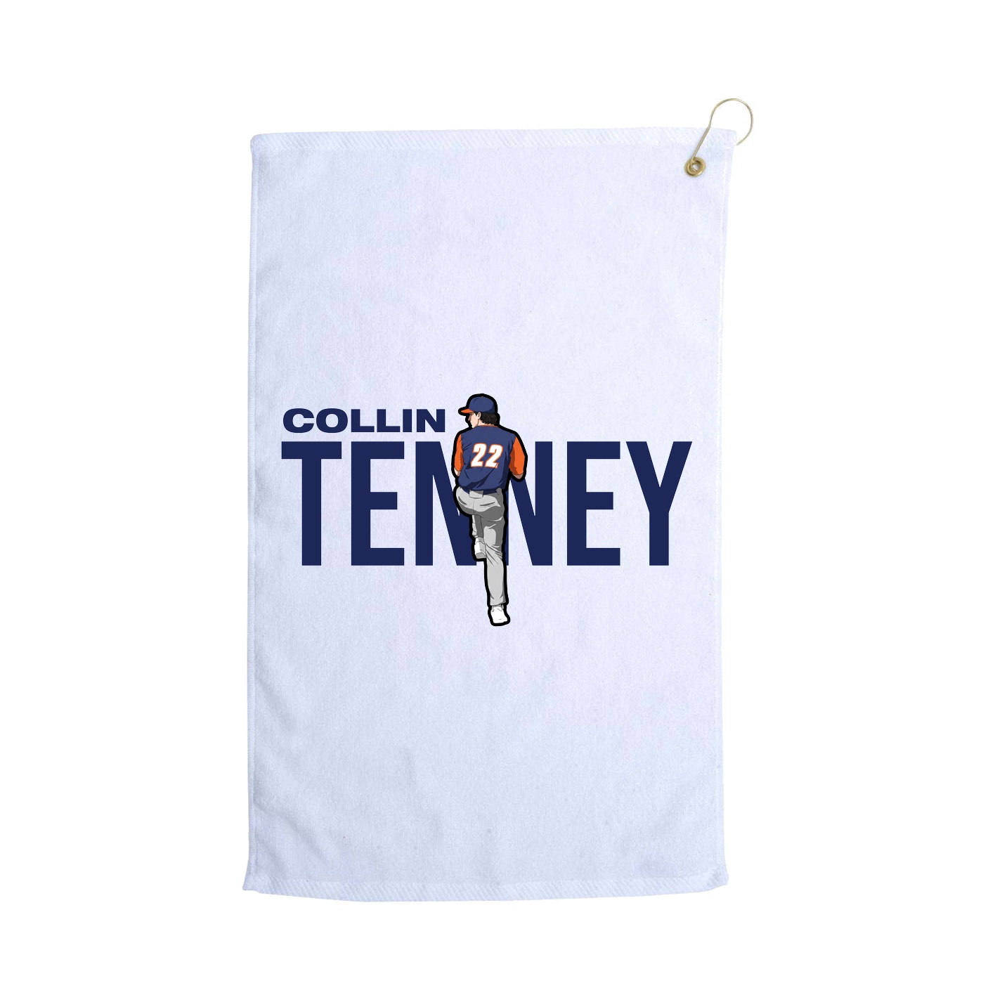 Golf Towel — Player Name in White