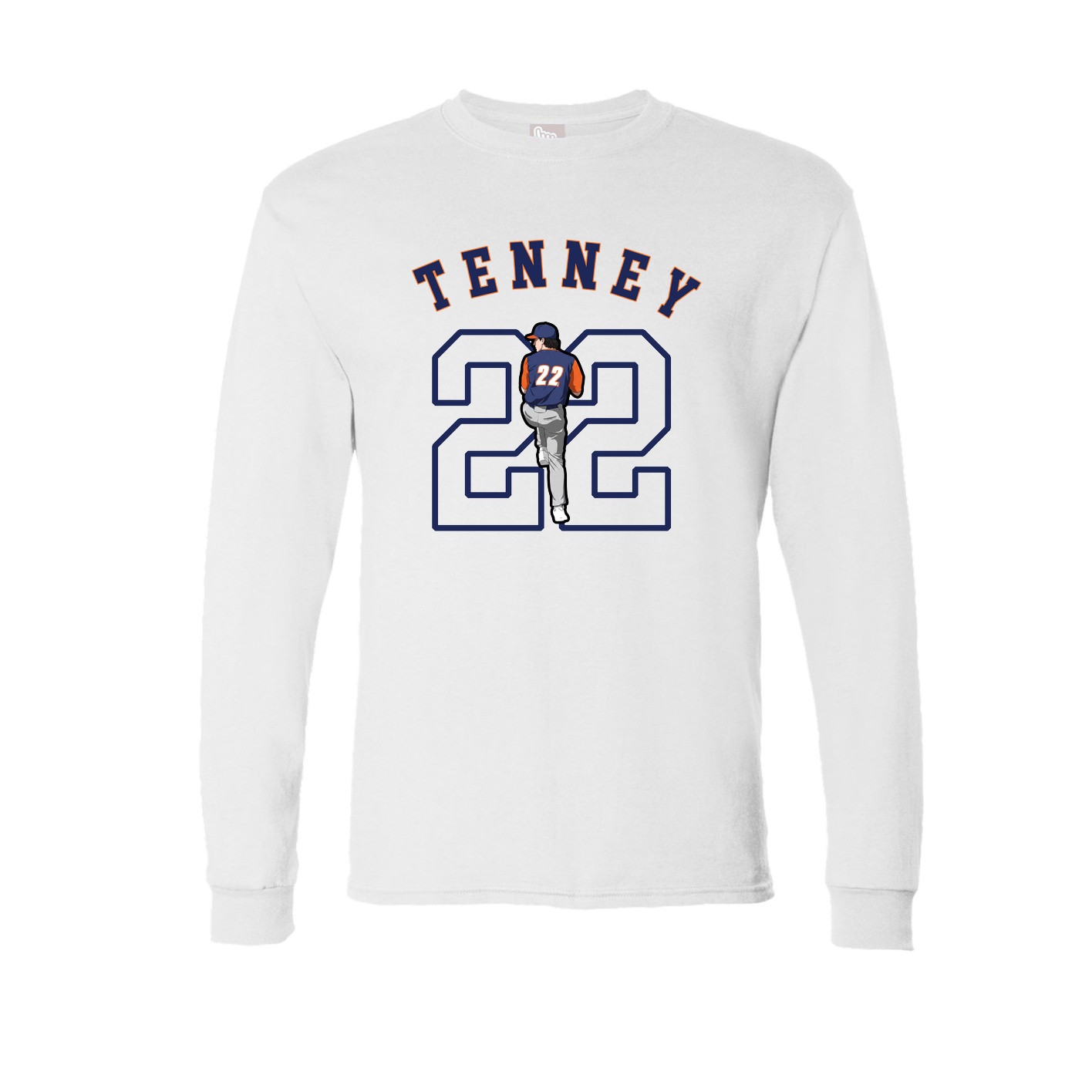 Long Sleeve Tee — Shirsey Arch in White