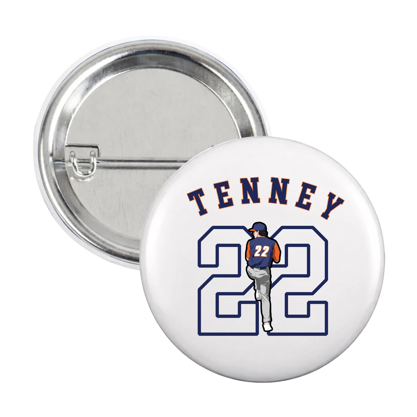 Game Day Button — Shirsey Arch in White