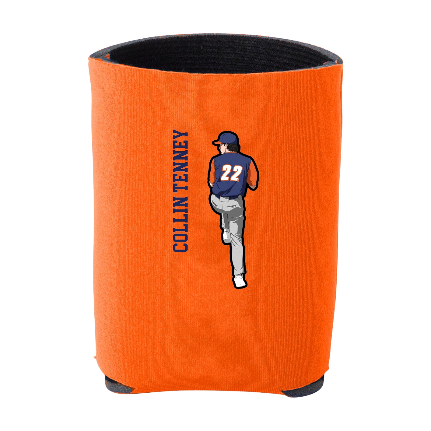 Can Holder — Name Vertical in Orange