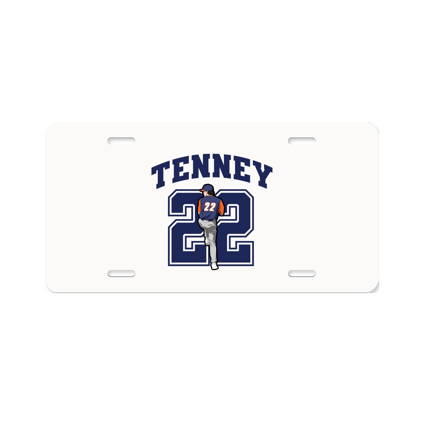 License Plate — Number in Classic