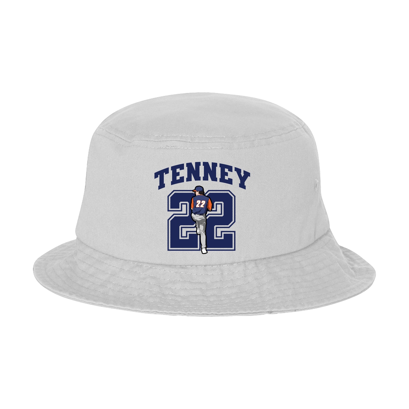 Bucket Cap — Number in White