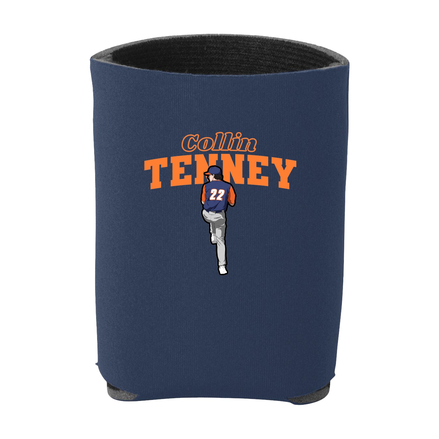 Can Holder — Name Arch in Navy