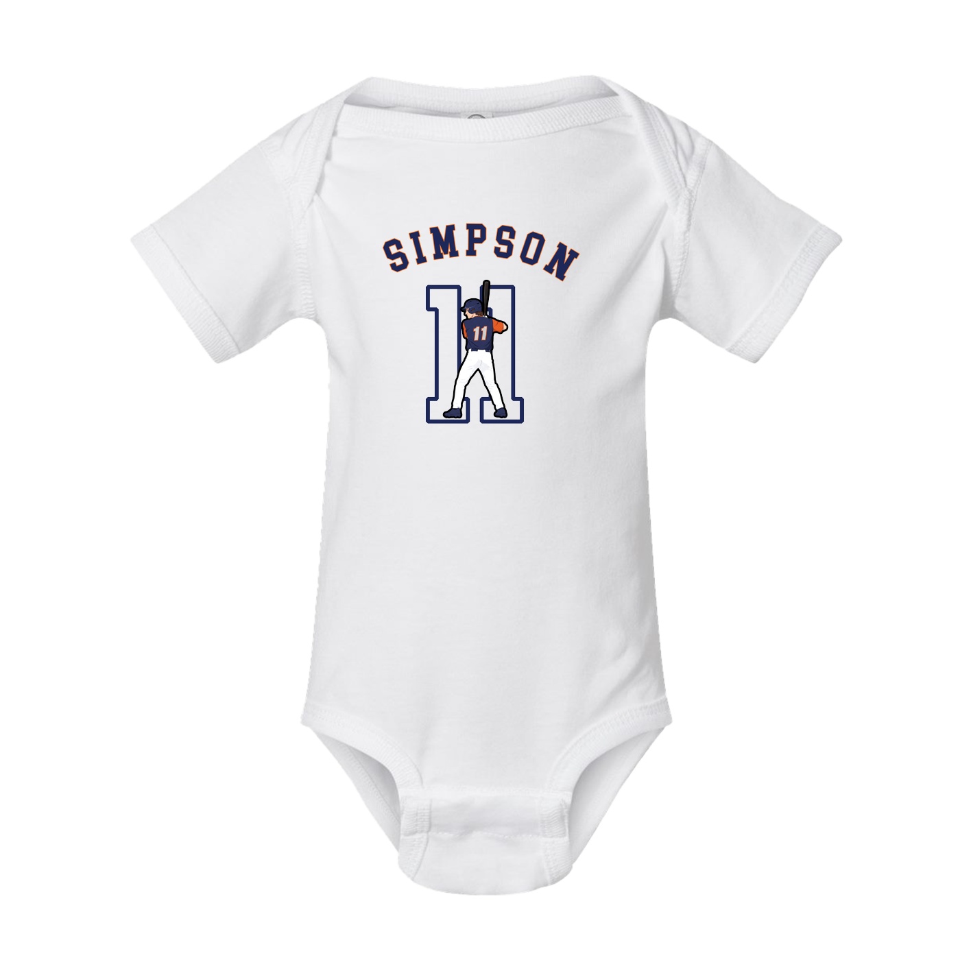 Baby Onesie — Shirsey Arch in White