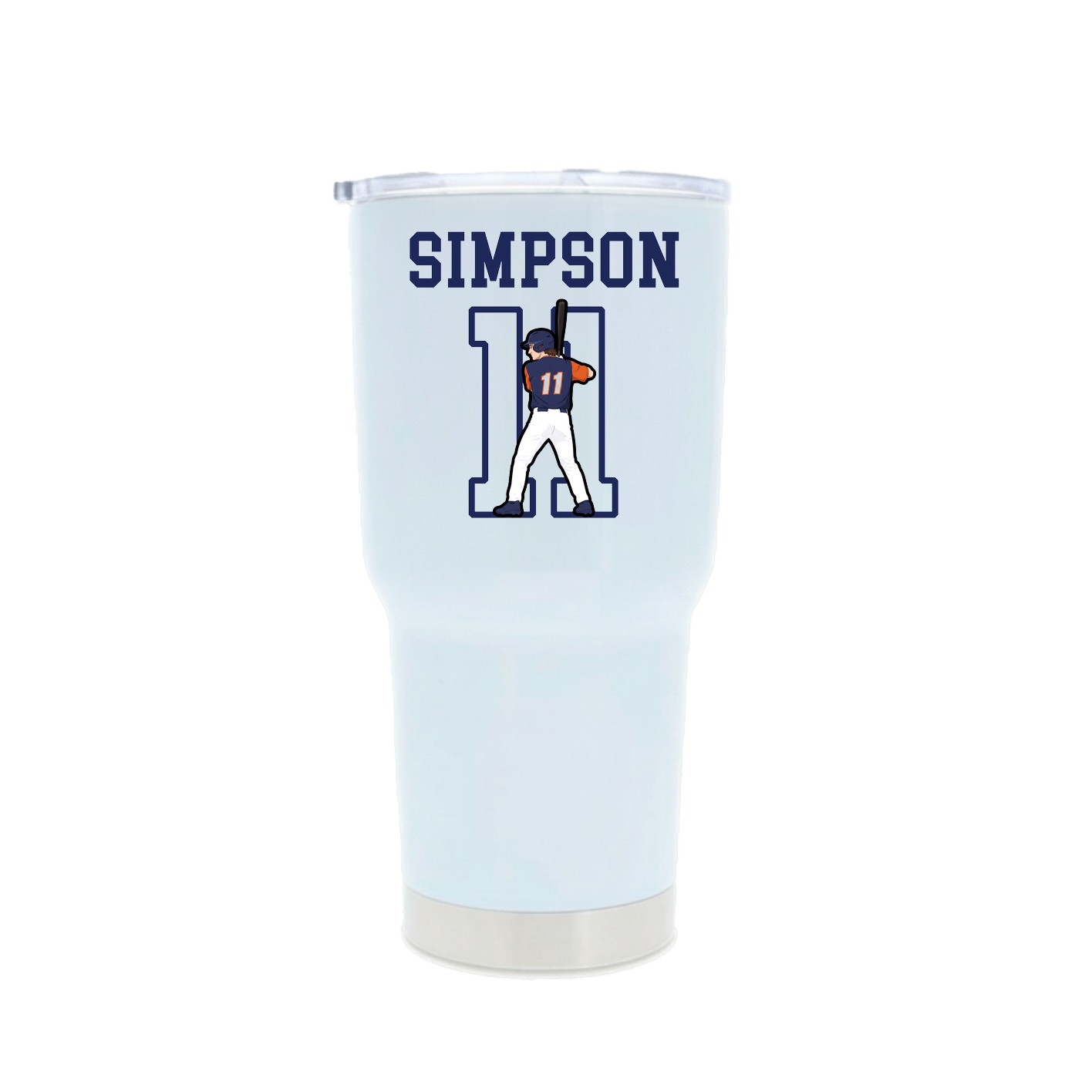 30oz Stainless Steel Tumbler — Shirsey in White