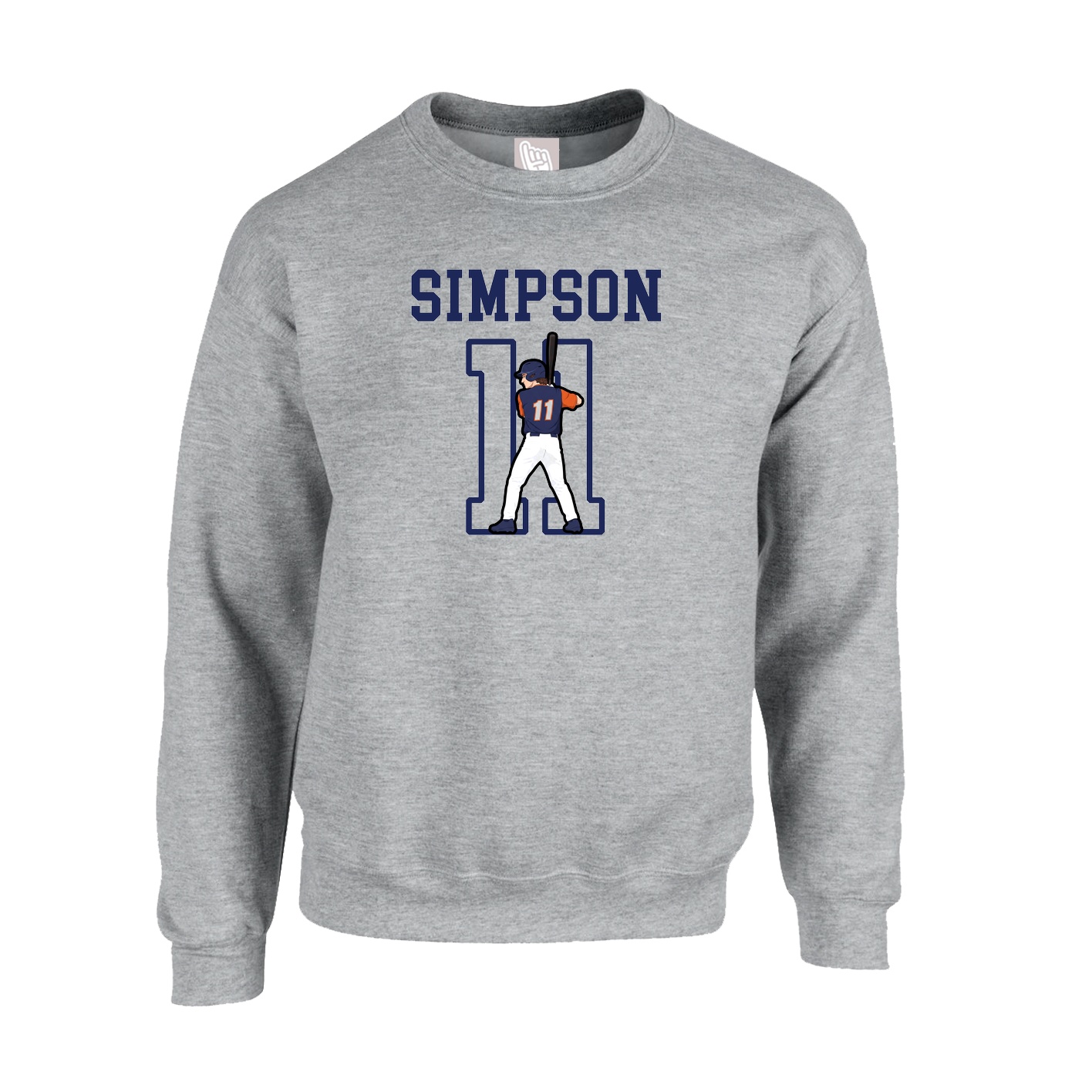 Fleece Crew — Shirsey in Grey