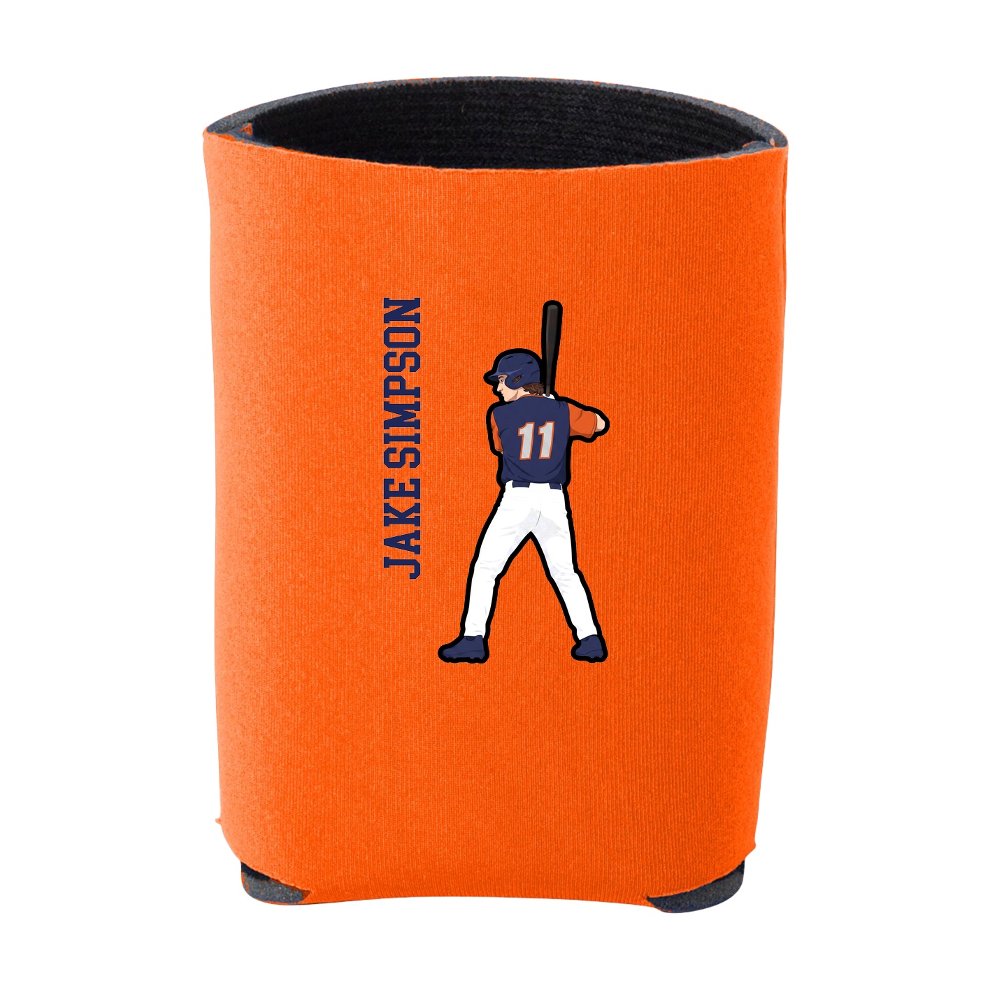 Can Holder — Name Vertical in Orange