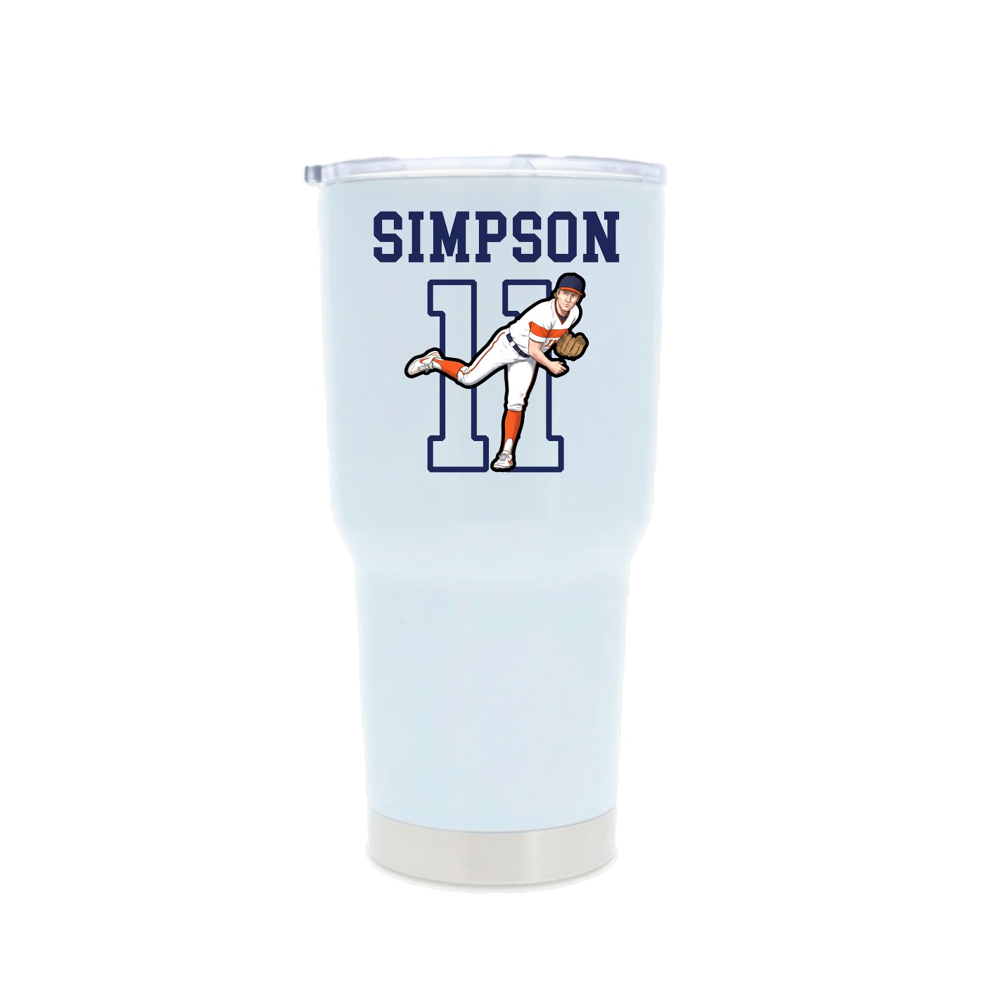 30oz Stainless Steel Tumbler — Shirsey in White