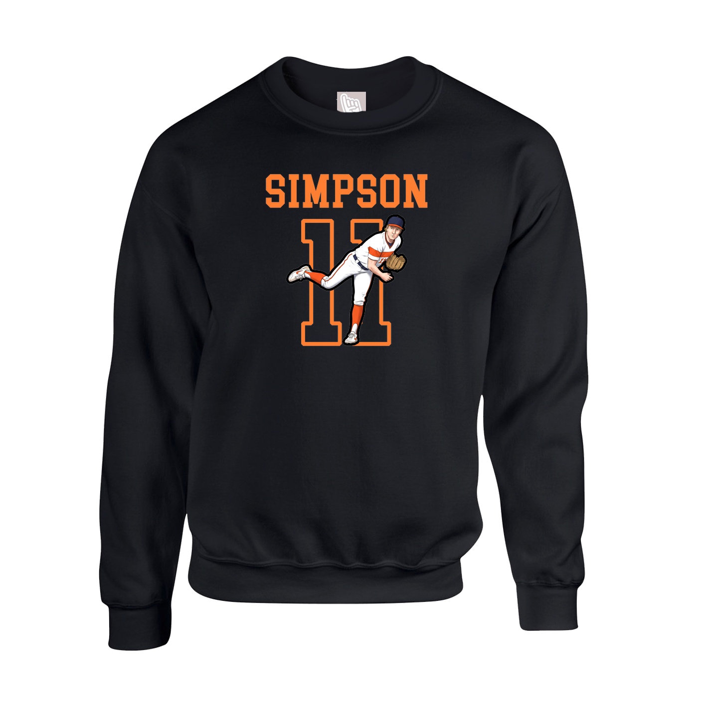 Fleece Crew — Shirsey in Black
