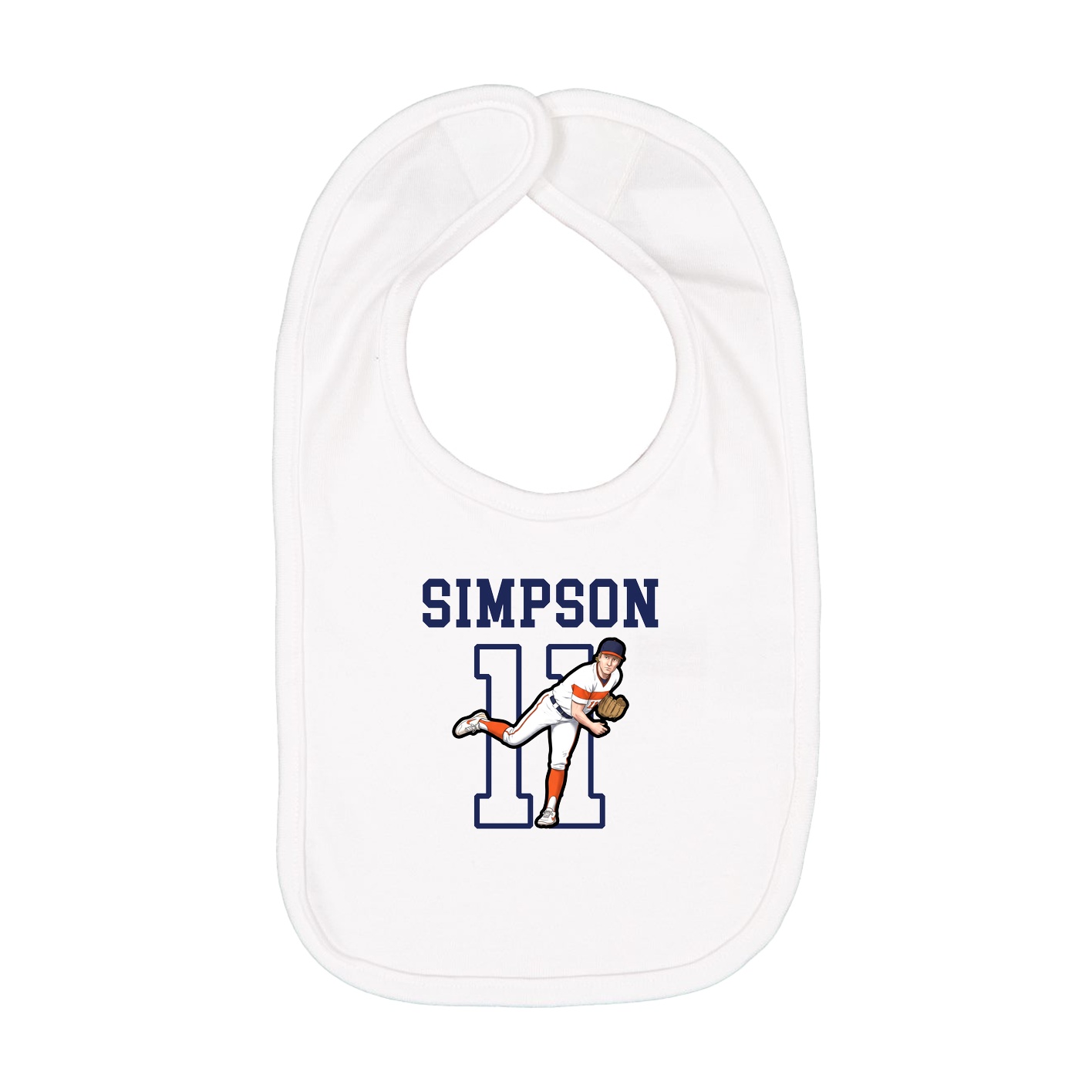 Infant Bib — Shirsey in White