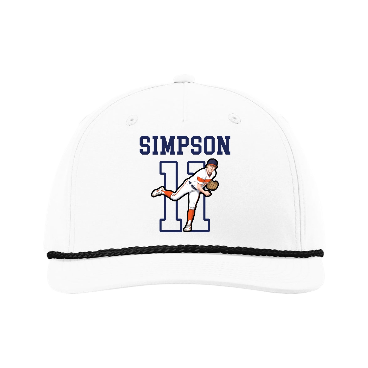 Five-Panel Classic Rope Cap — Shirsey in White