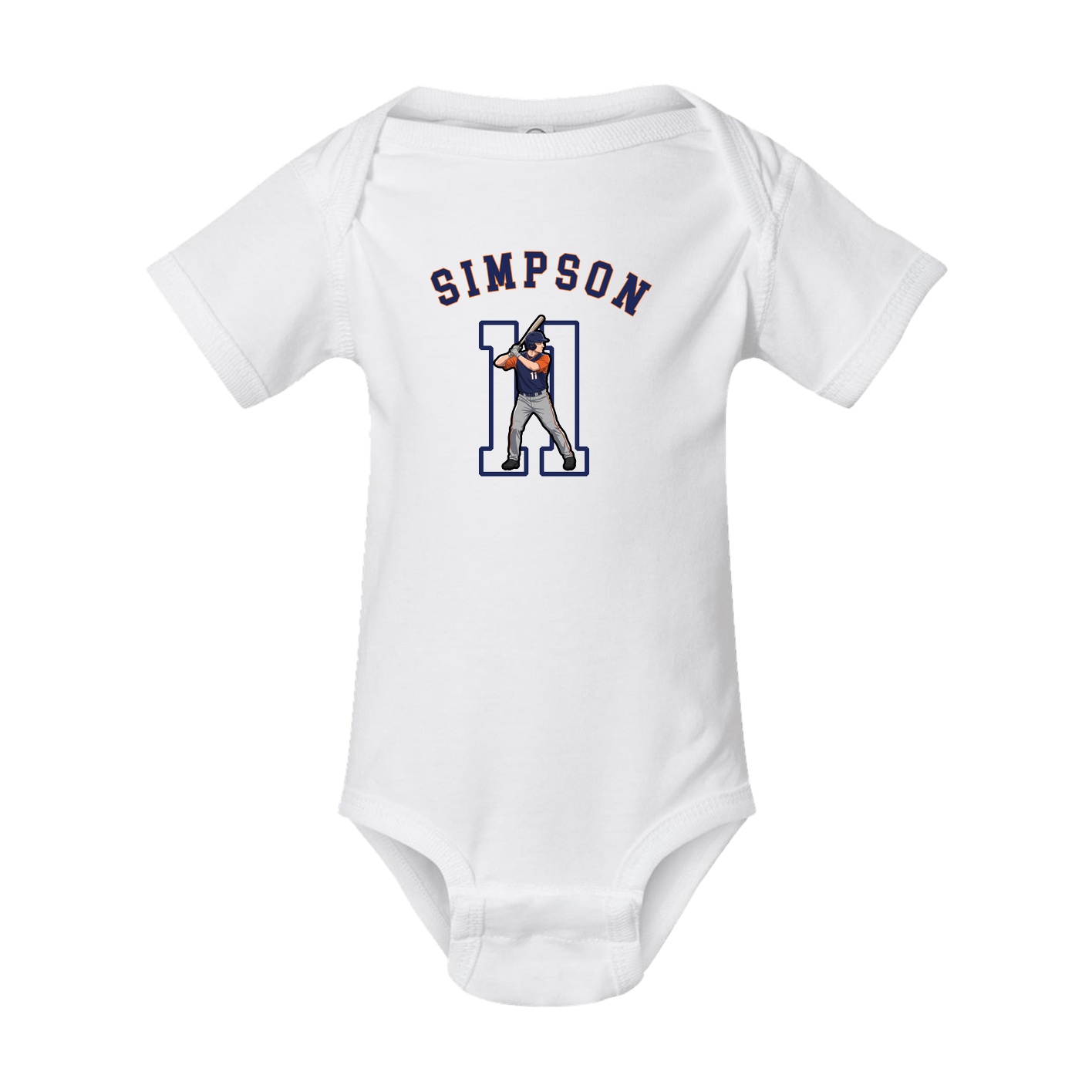 Baby Onesie — Shirsey Arch in White