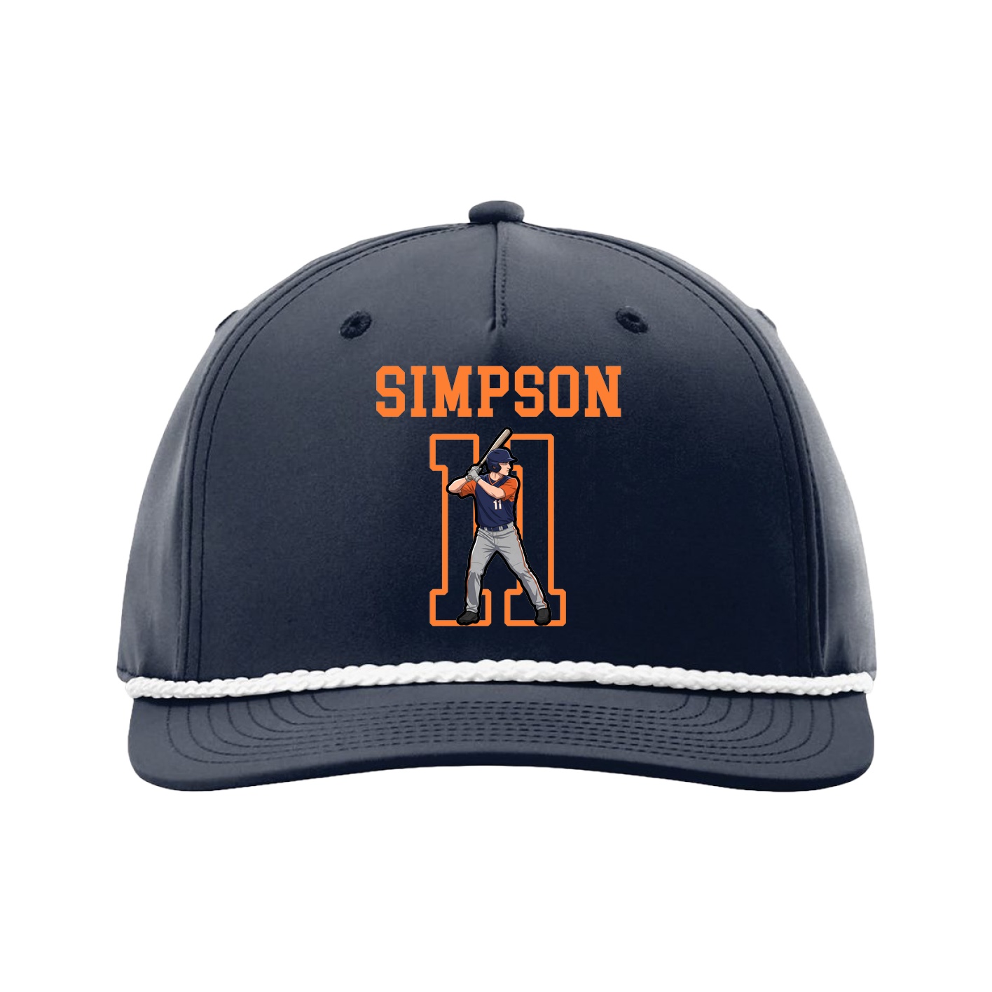 Five-Panel Classic Rope Cap — Shirsey in Navy