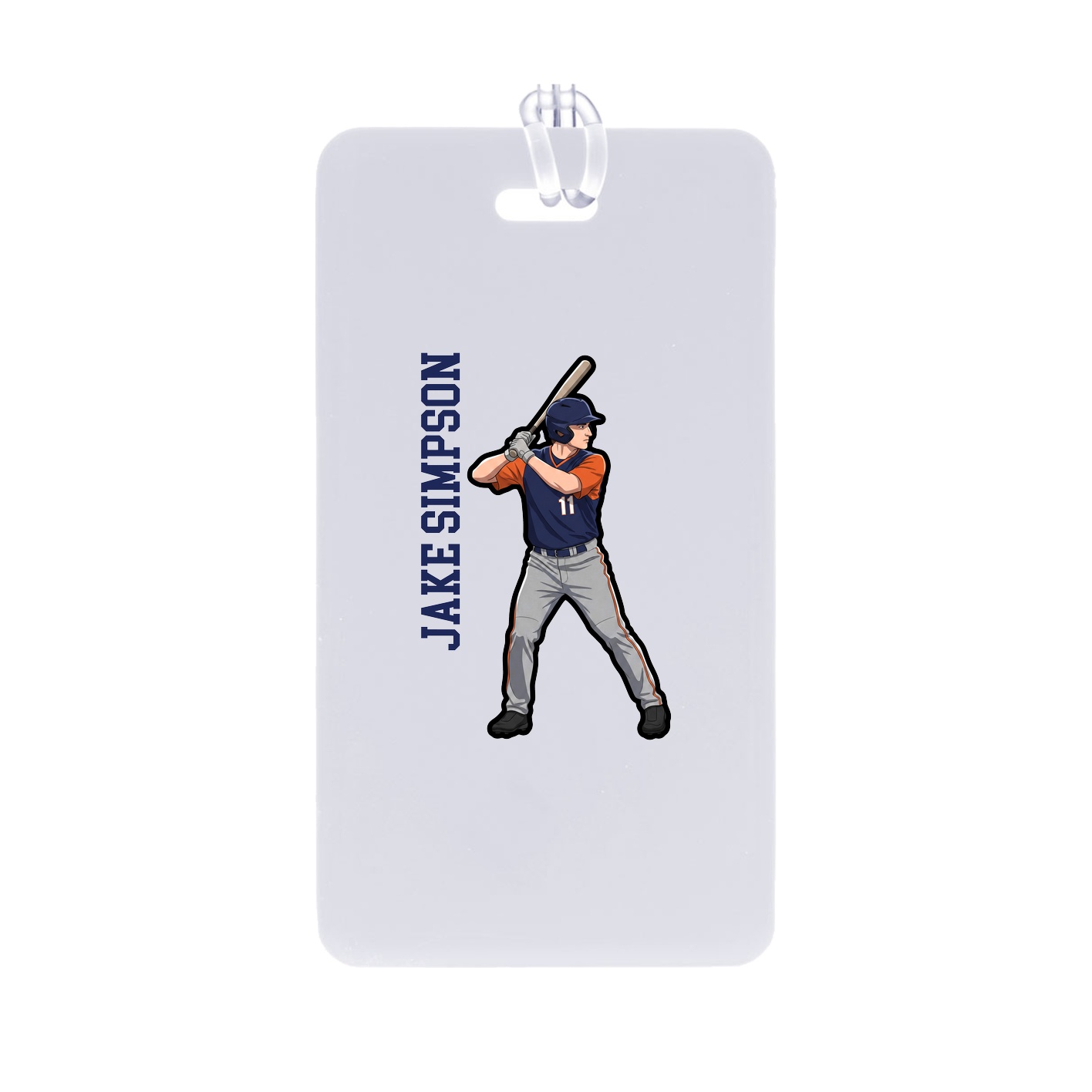 Bag Tag — Name Vertical in Classic