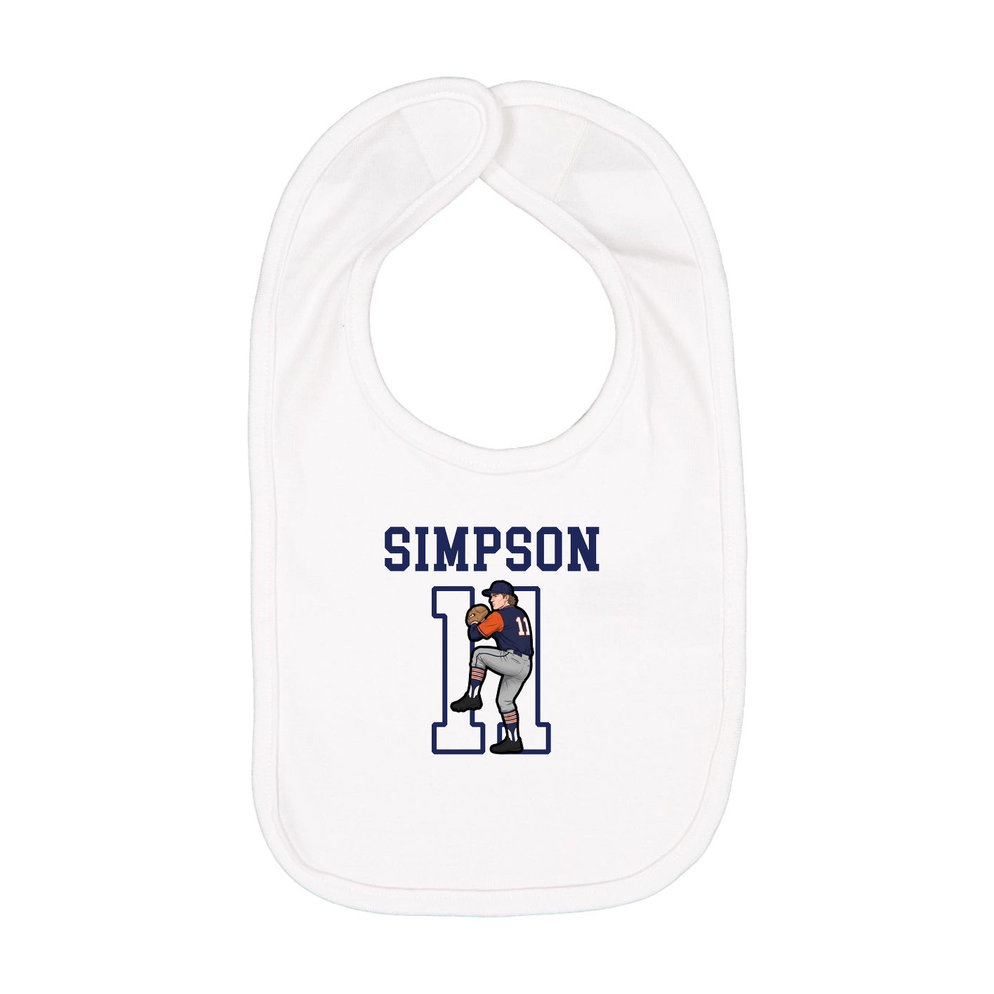 Infant Bib — Shirsey in White