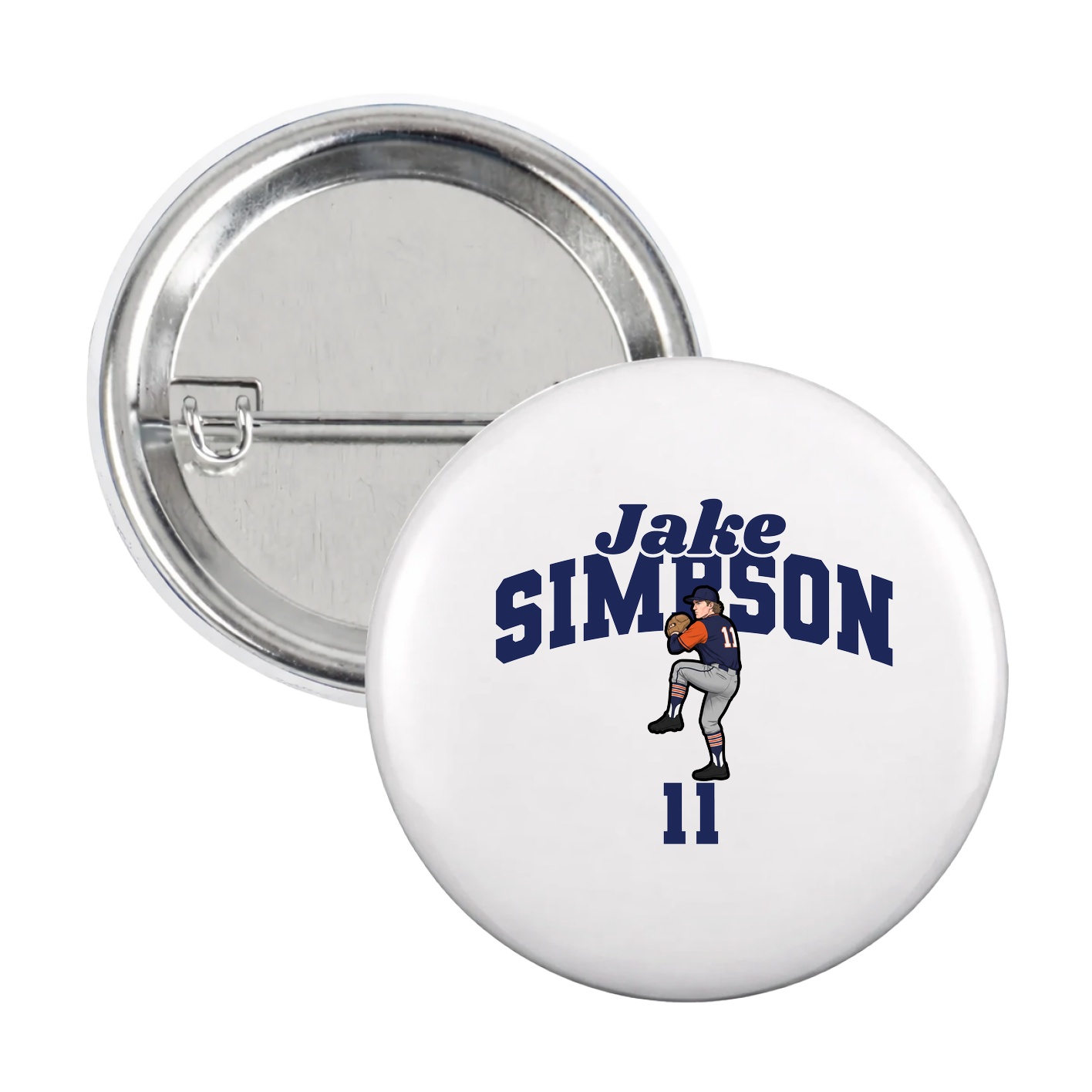 Game Day Button — Signature Arch in White