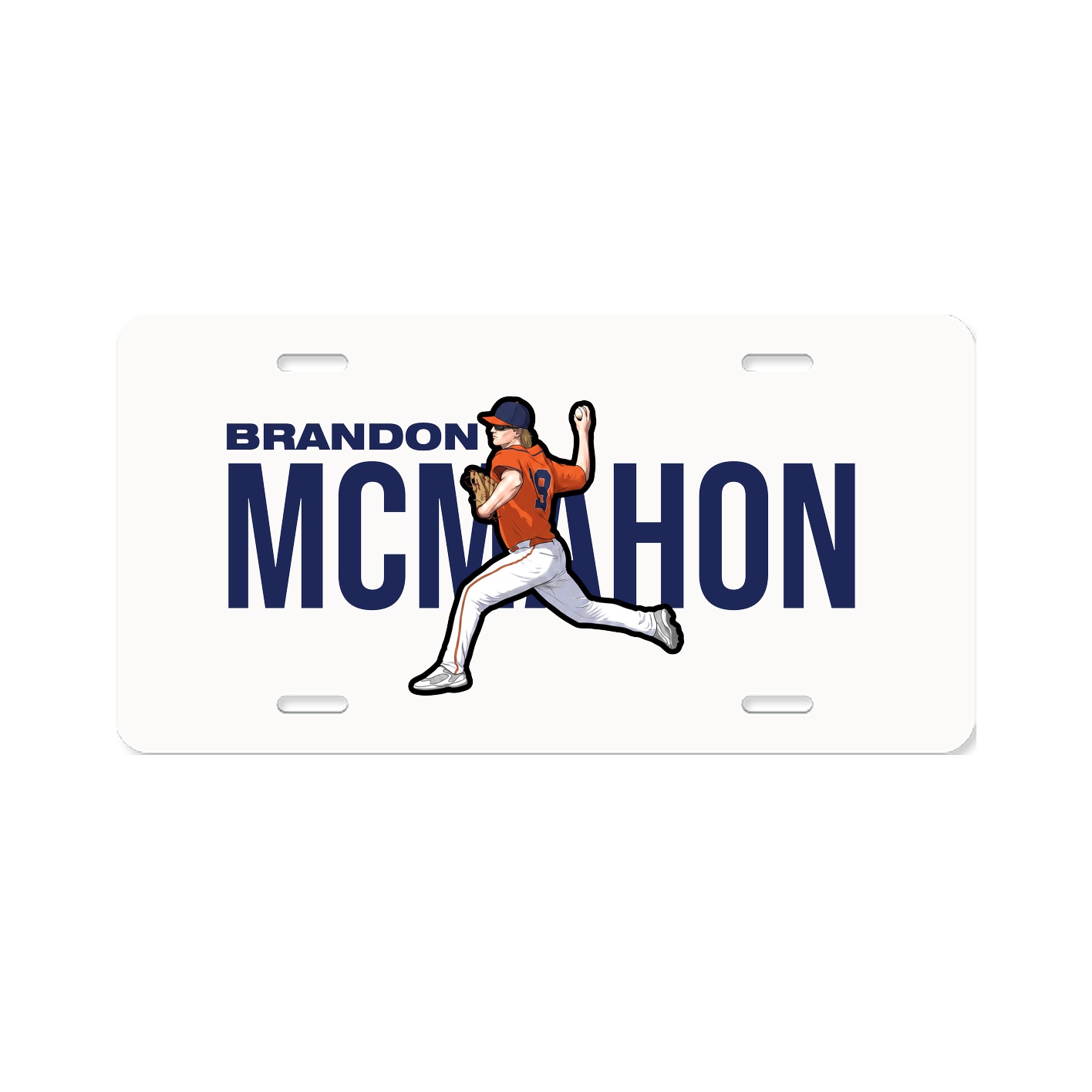 License Plate — Player Name in Classic