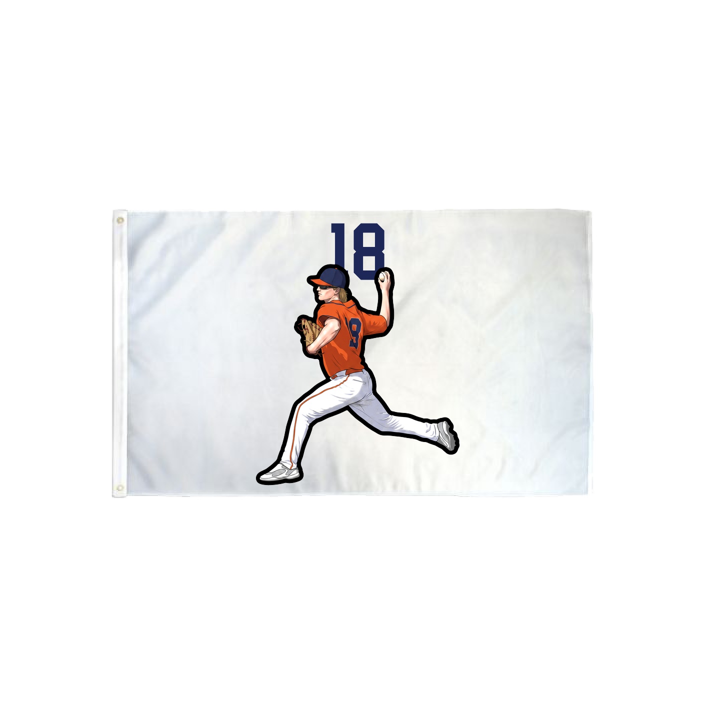 3x5 Flag — Number Top in Classic