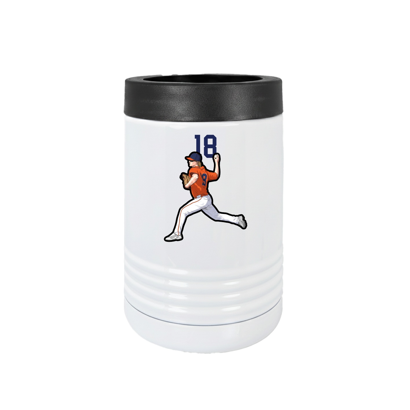 Beverage Holder — Number Top in White