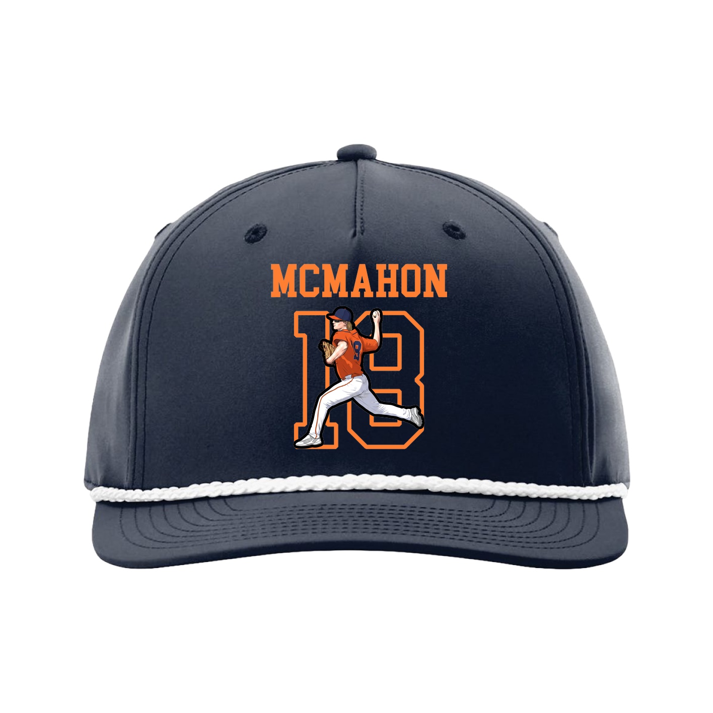 Five-Panel Classic Rope Cap — Shirsey in Navy