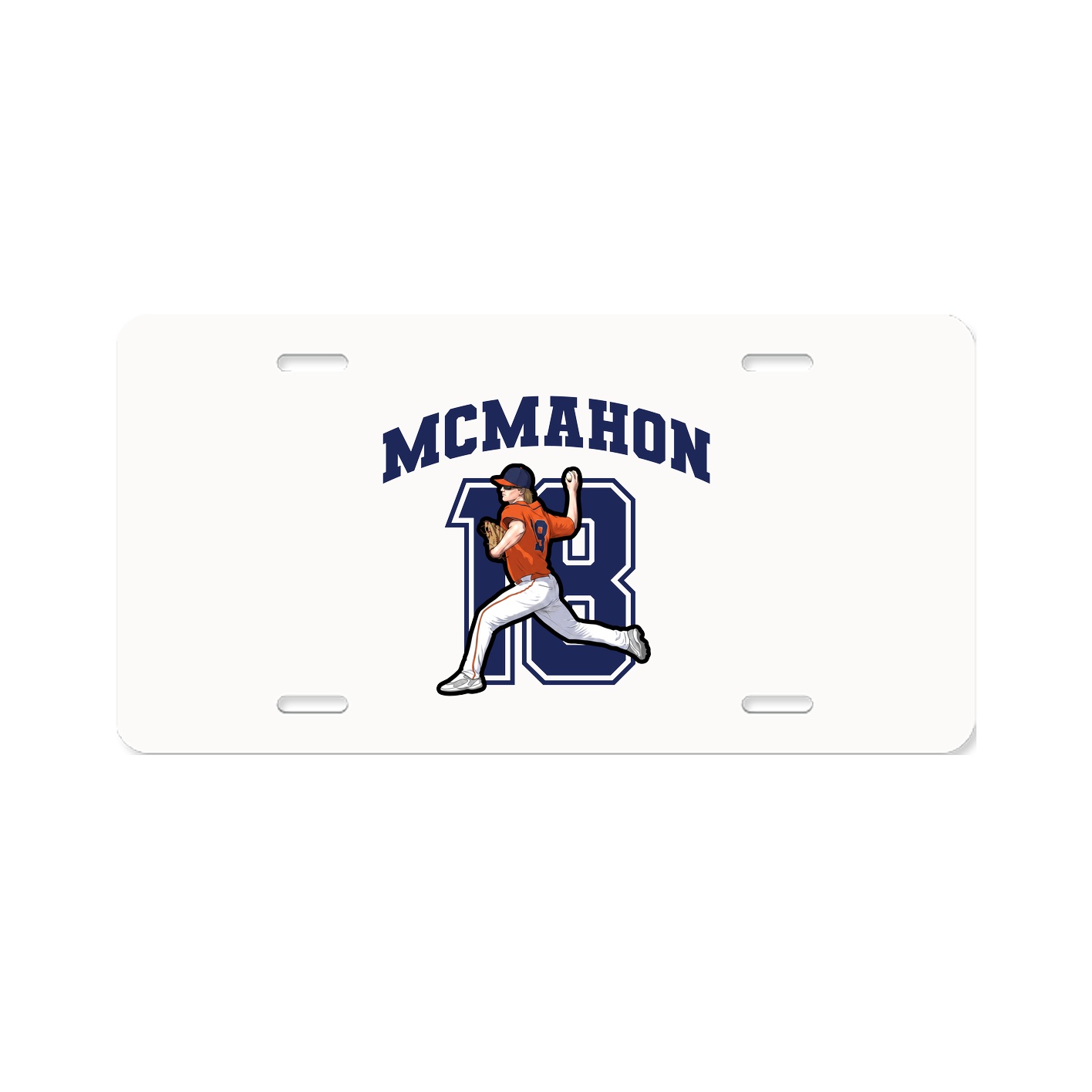 License Plate — Number in Classic