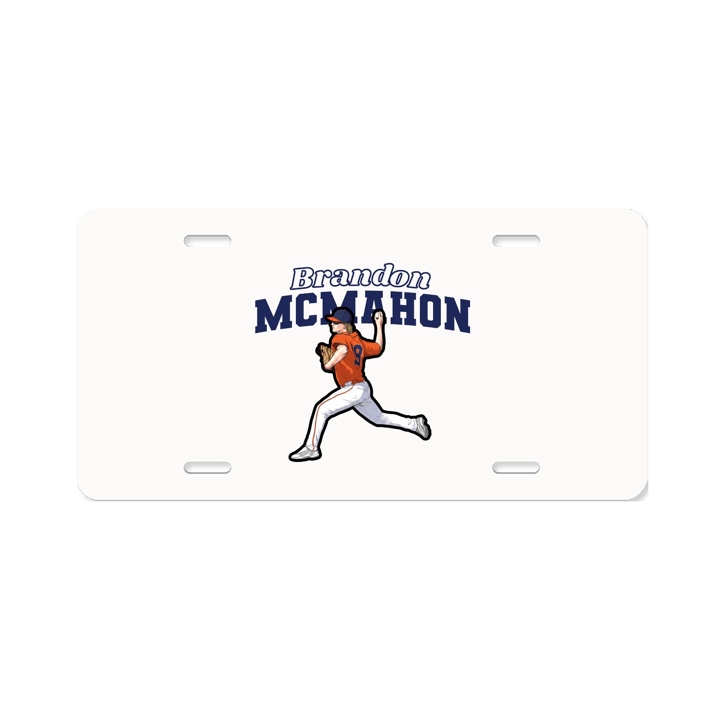 License Plate — Name Arch in Classic