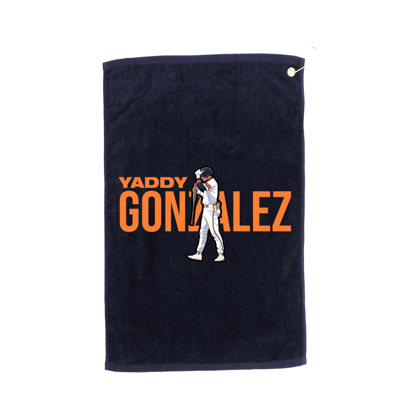 Golf Towel — Player Name in Navy
