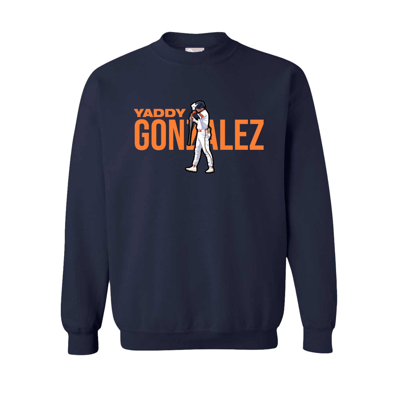 Fleece Crew — Player Name in Navy