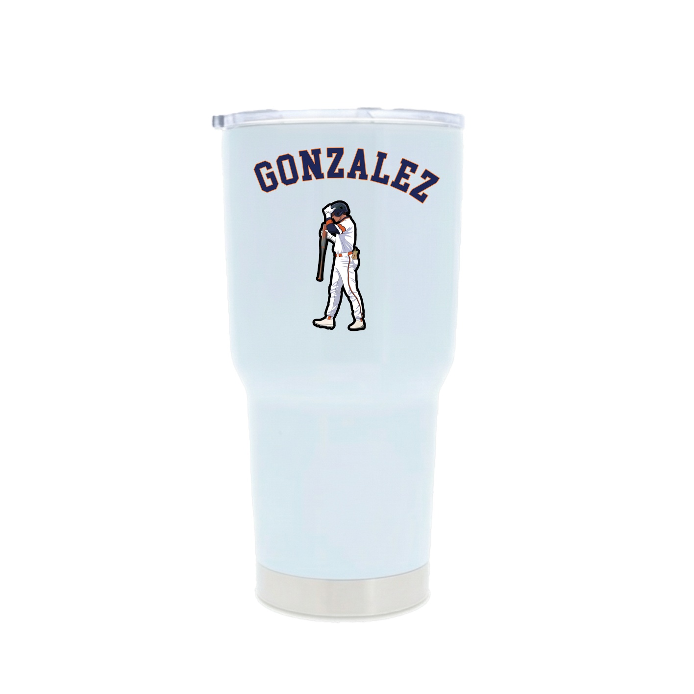 30oz Stainless Steel Tumbler — Shirsey Arch in White